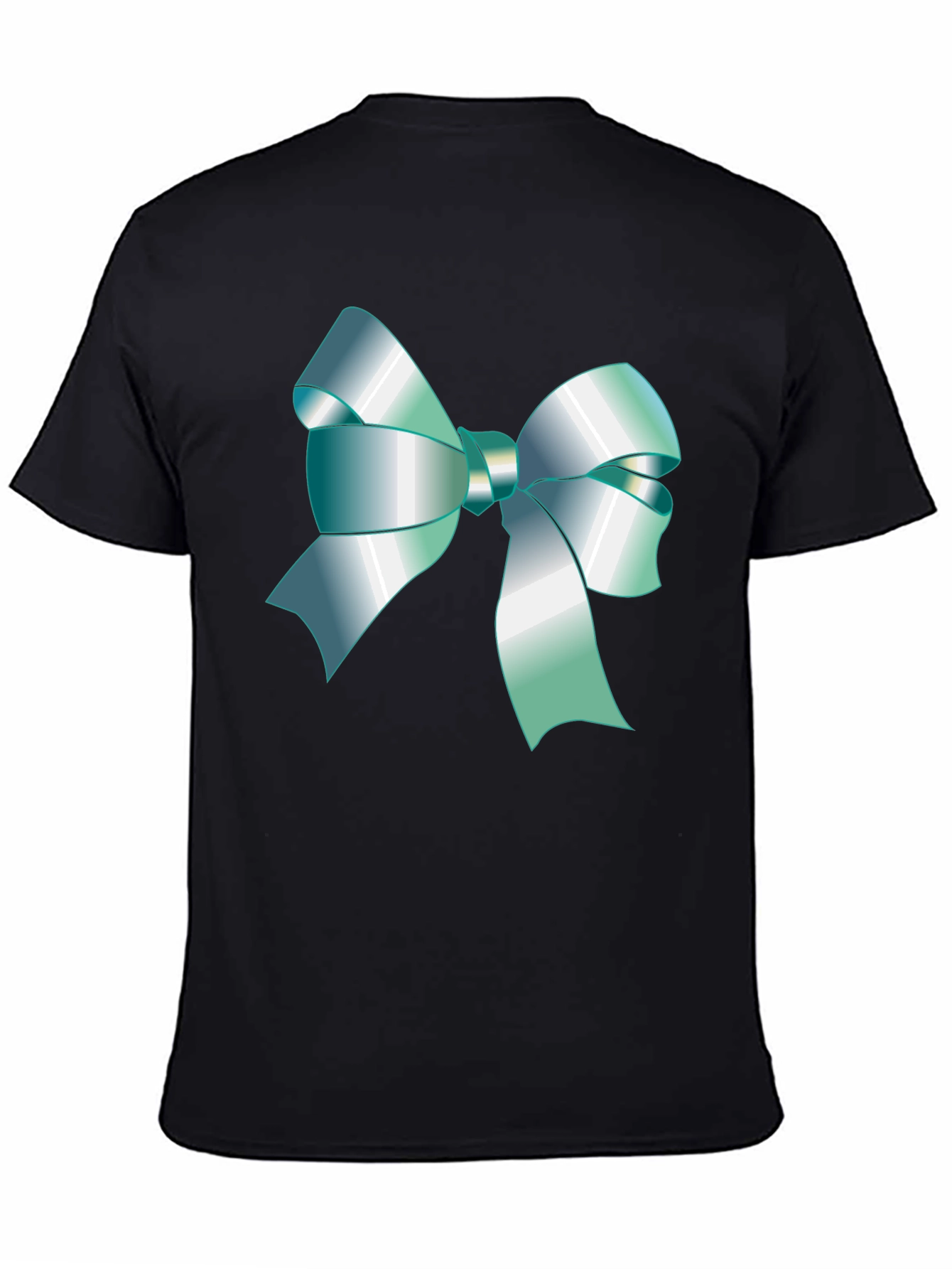 Ribbon Graphic Black T-Shirt