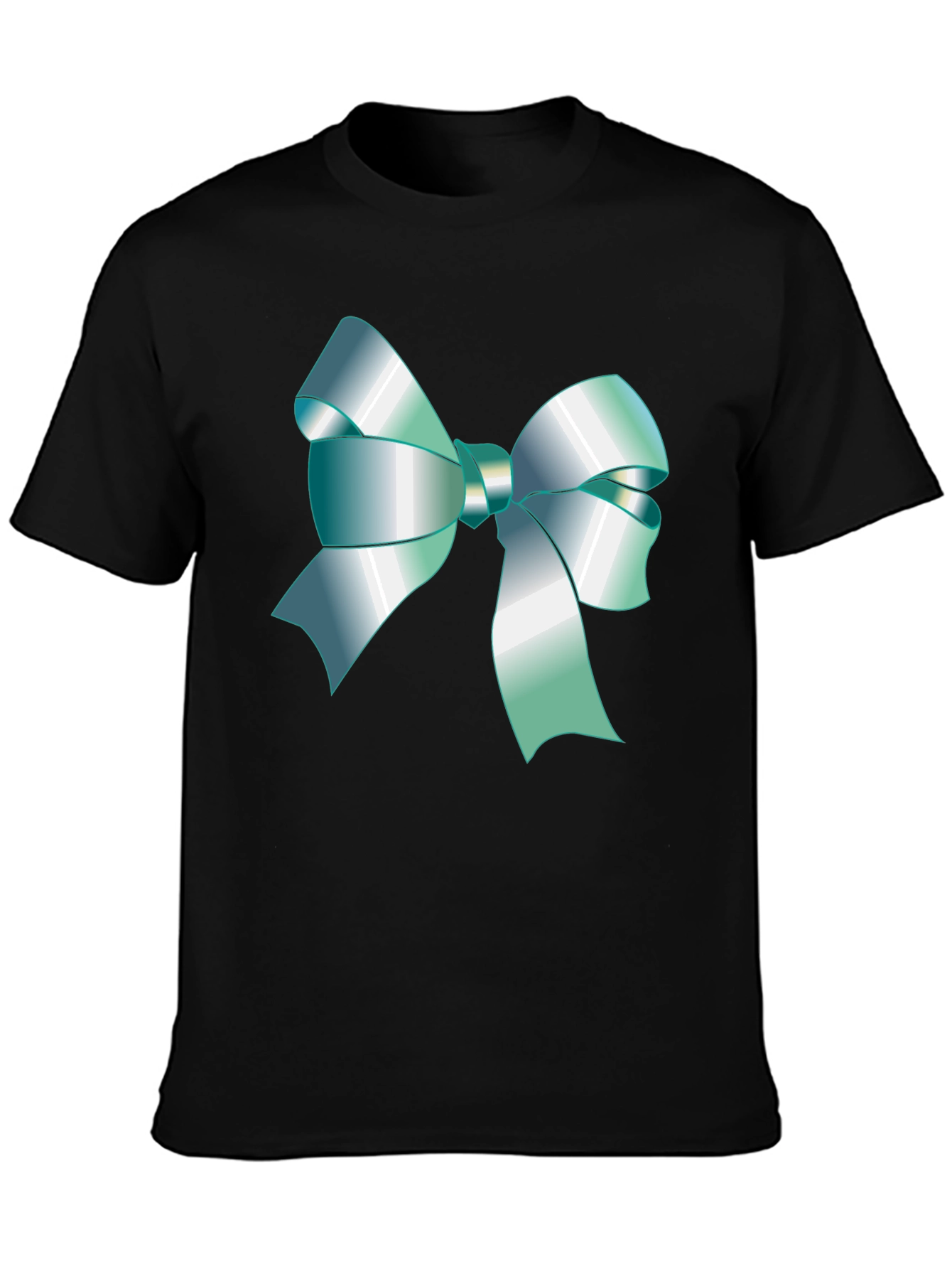 Ribbon Graphic Black T-Shirt