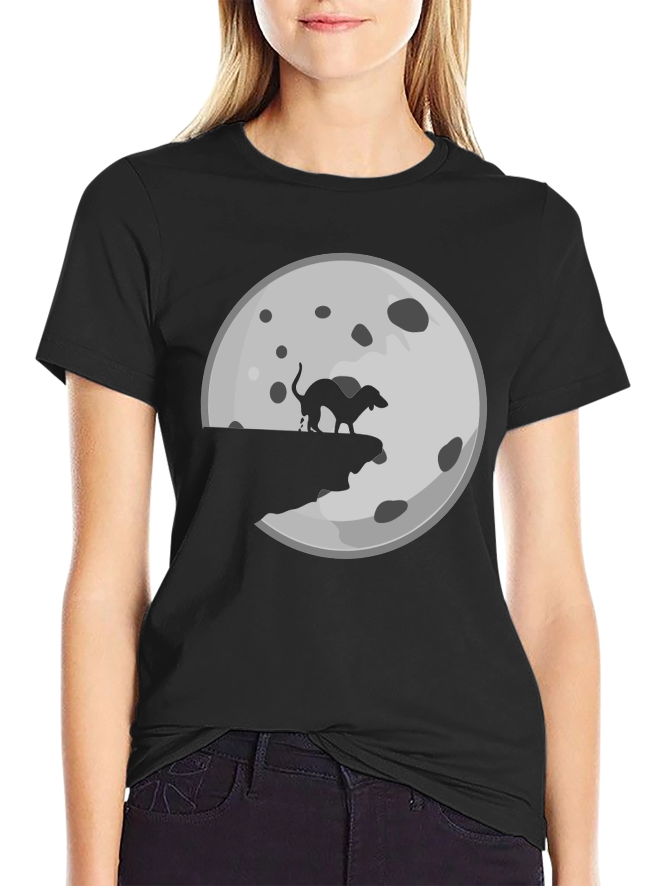 Dog Mooning T-Shirt - Novelty Graphic Tee
