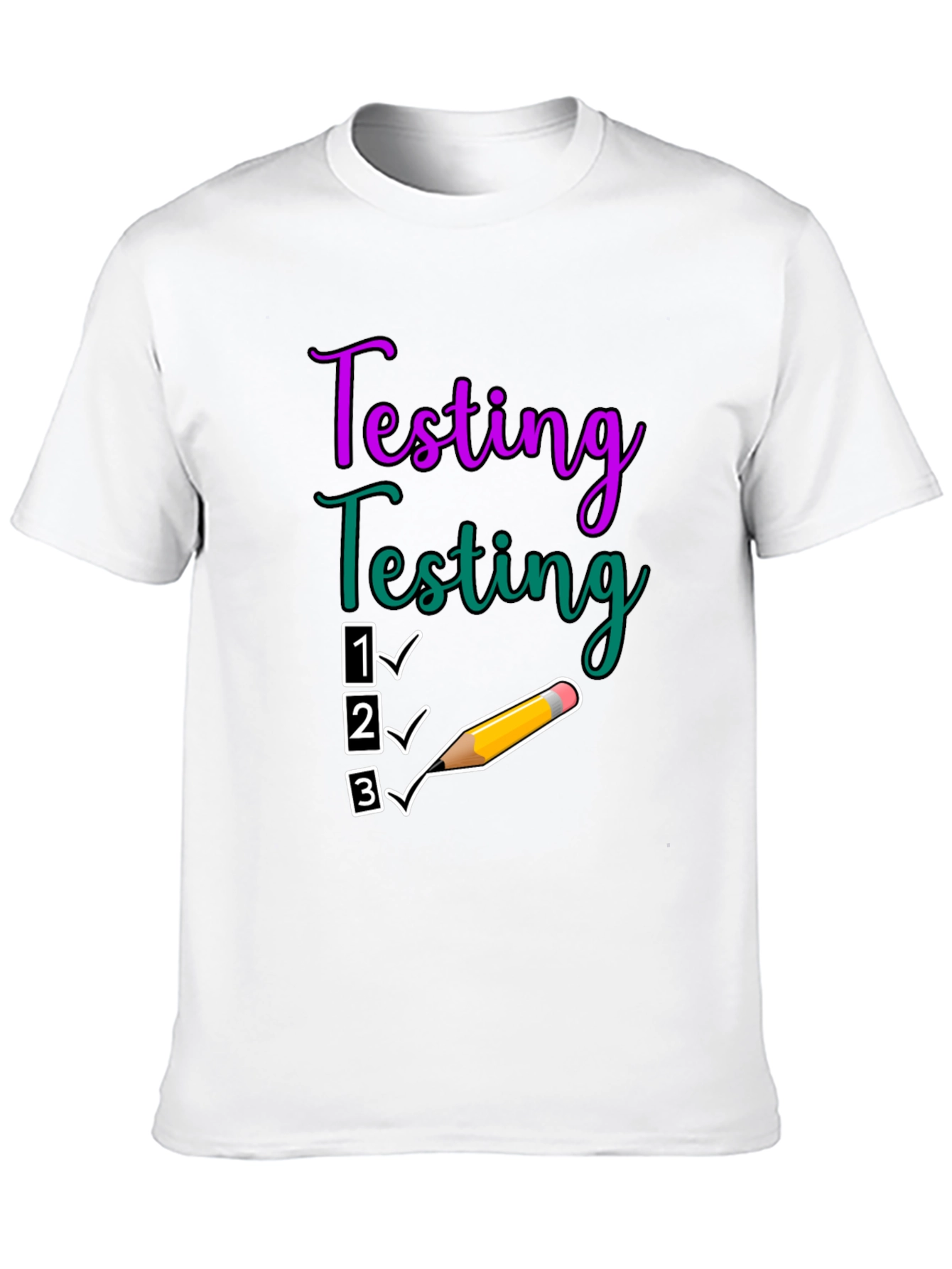 Testing Checklist Graphic T-Shirt