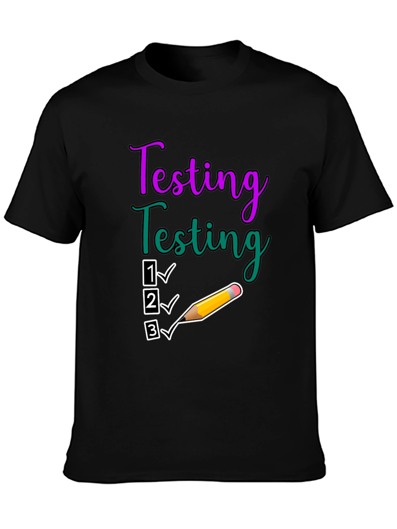Testing Checklist Graphic T-Shirt