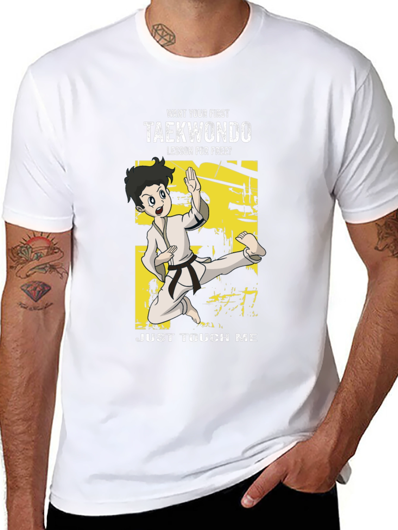 Taekwondo Funny Cartoon T-Shirt