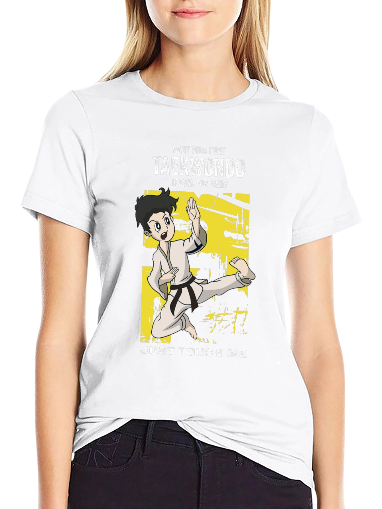Taekwondo Funny Cartoon T-Shirt