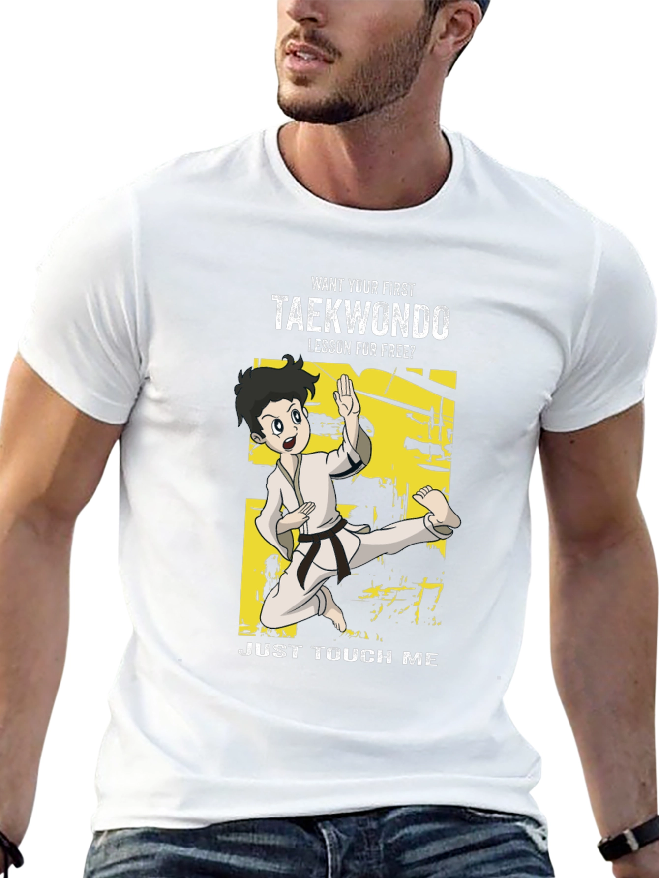 Taekwondo Funny Cartoon T-Shirt