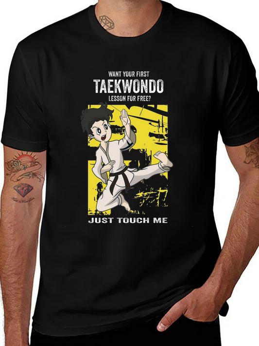 Taekwondo Funny Cartoon T-Shirt