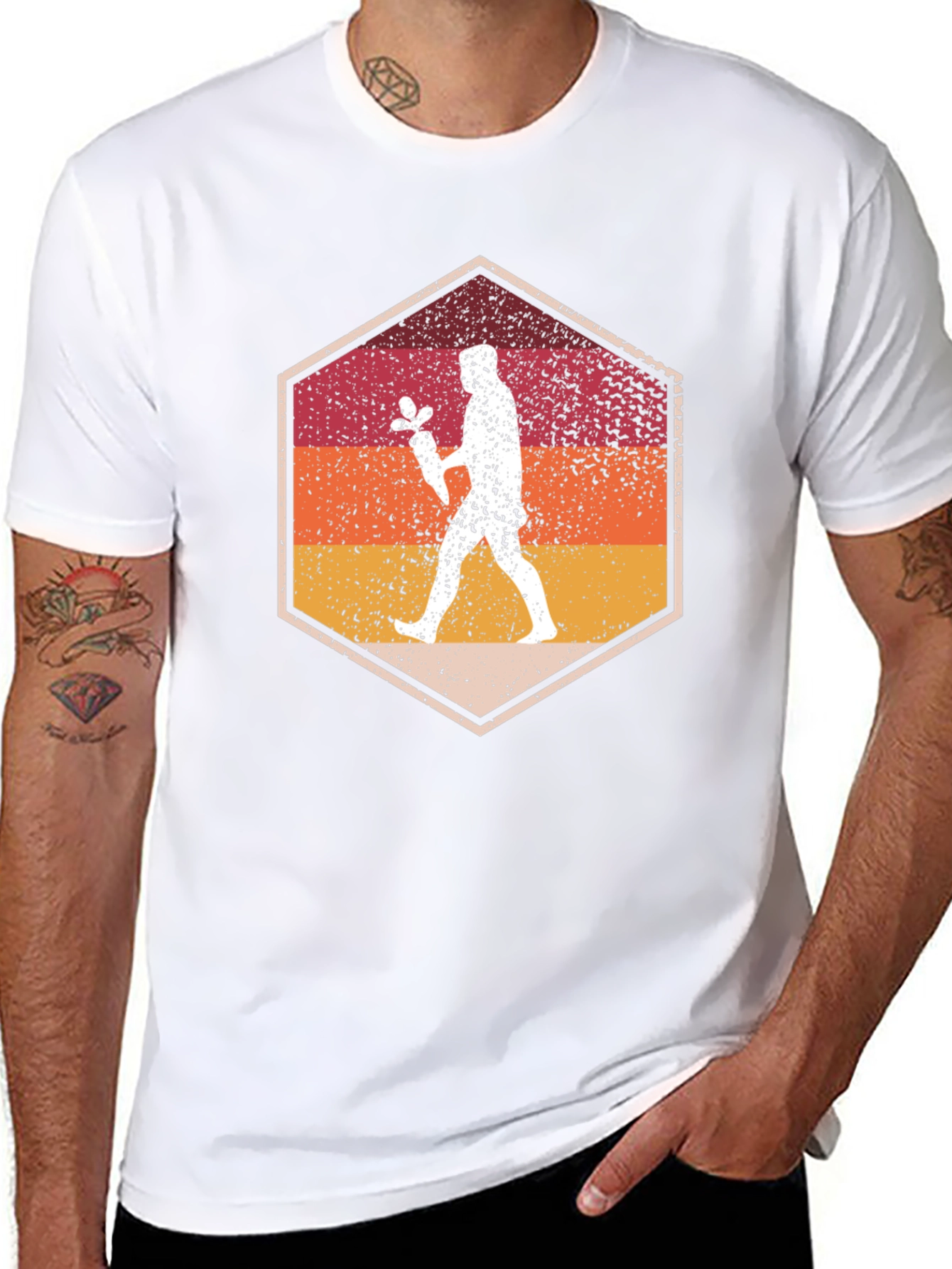 Retro Sunset Silhouette T-Shirt