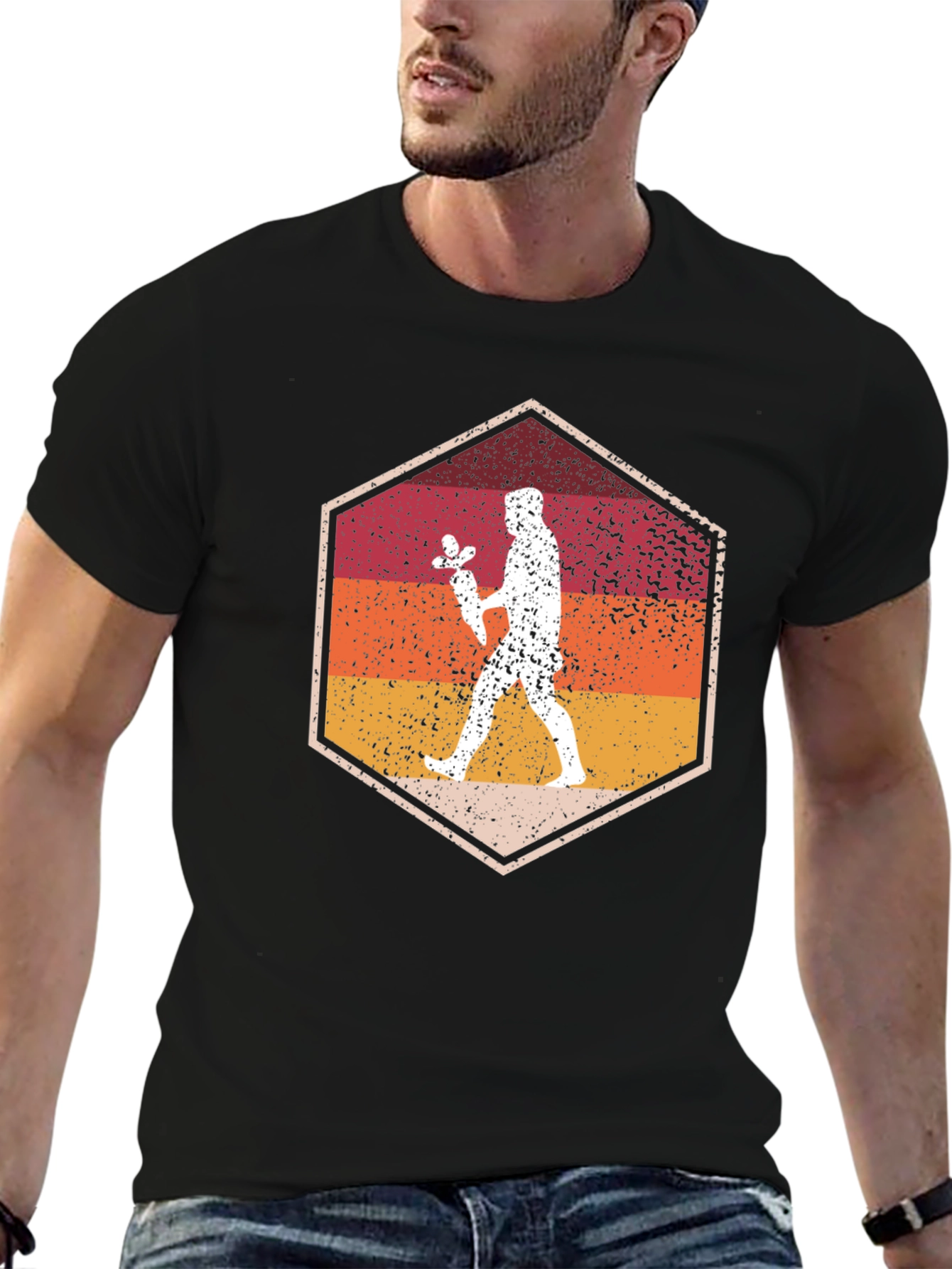 Retro Sunset Silhouette T-Shirt