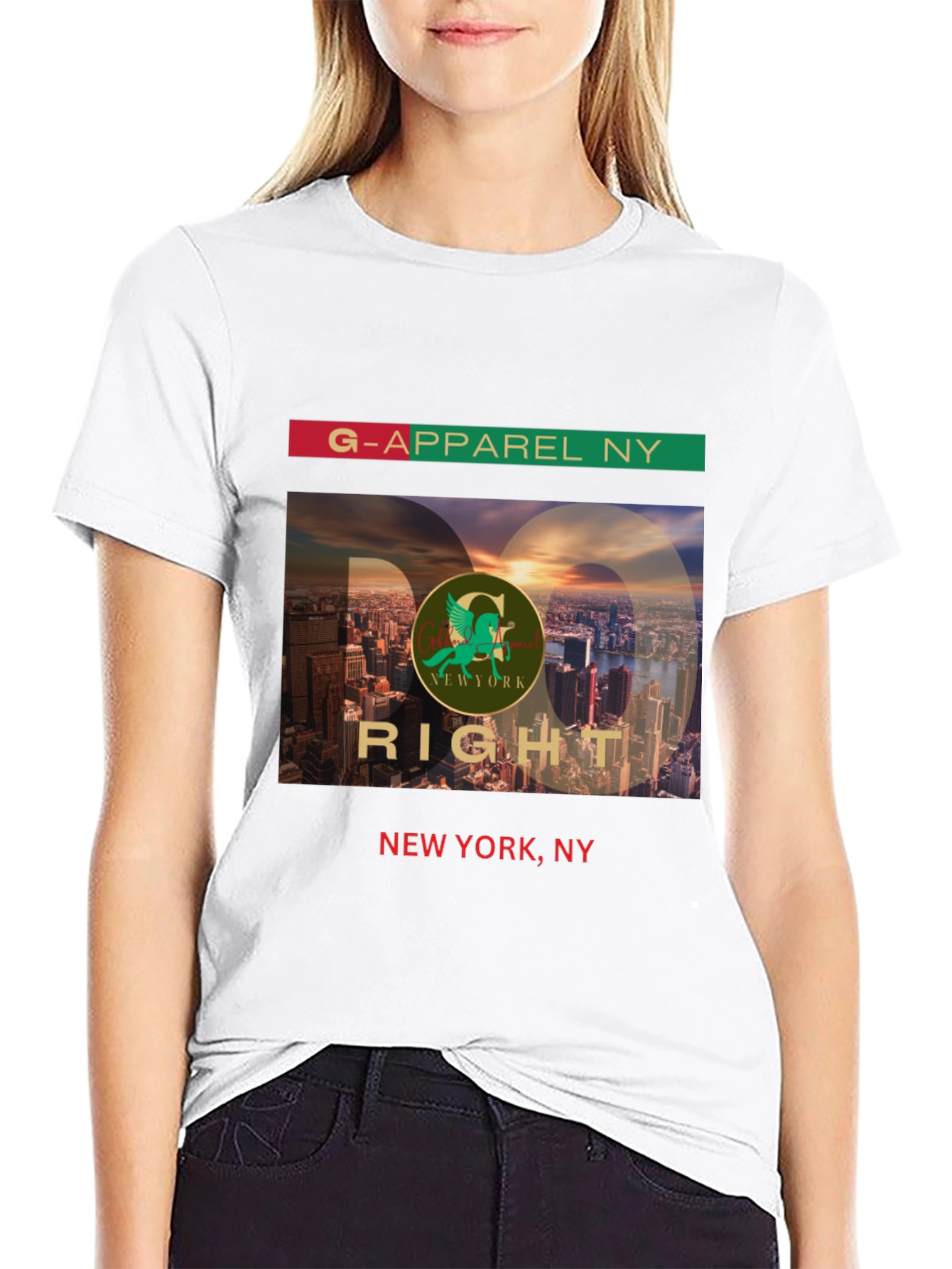 G-Apparel NY Black Graphic Tee