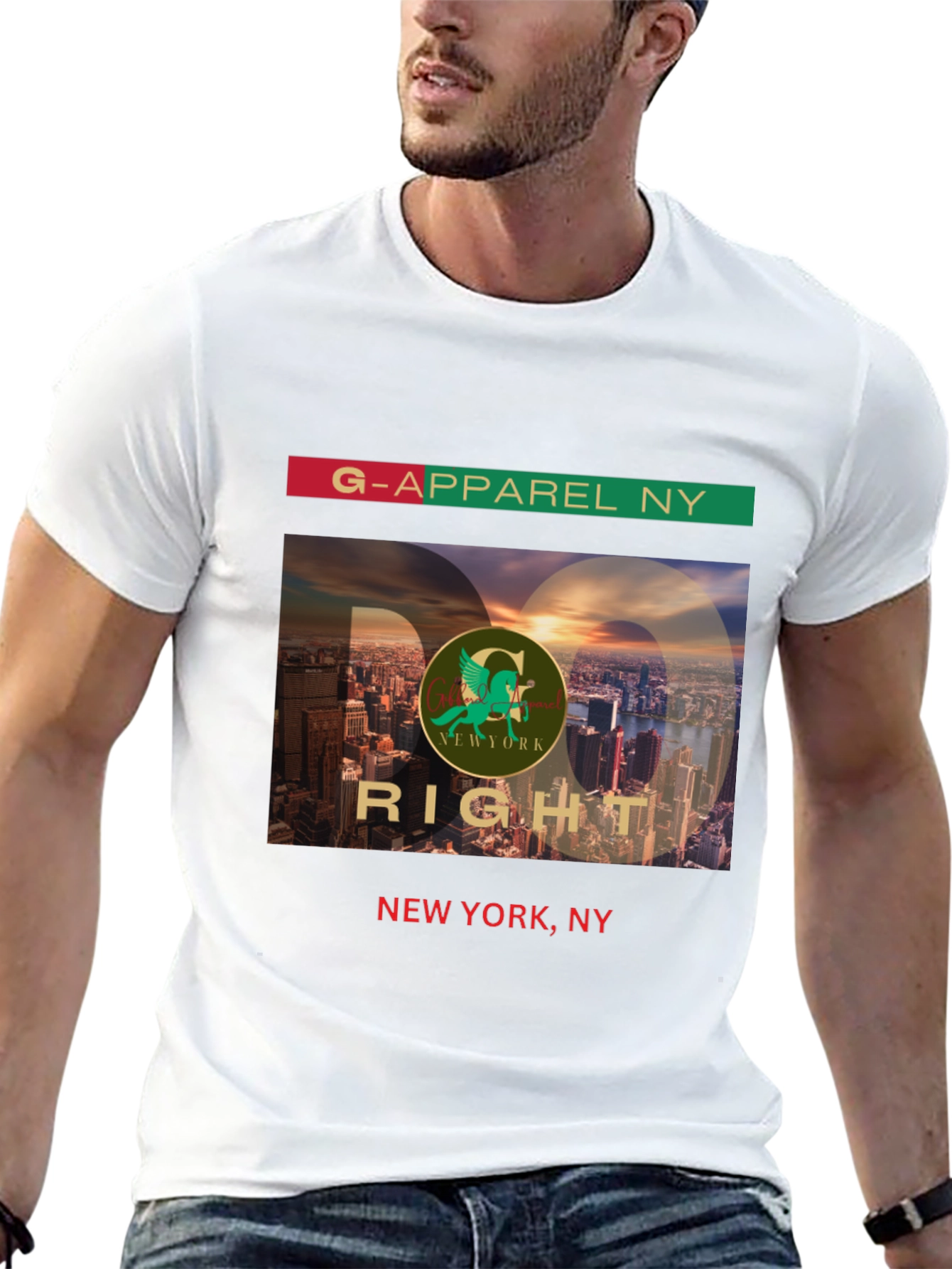 G-Apparel NY Black Graphic Tee