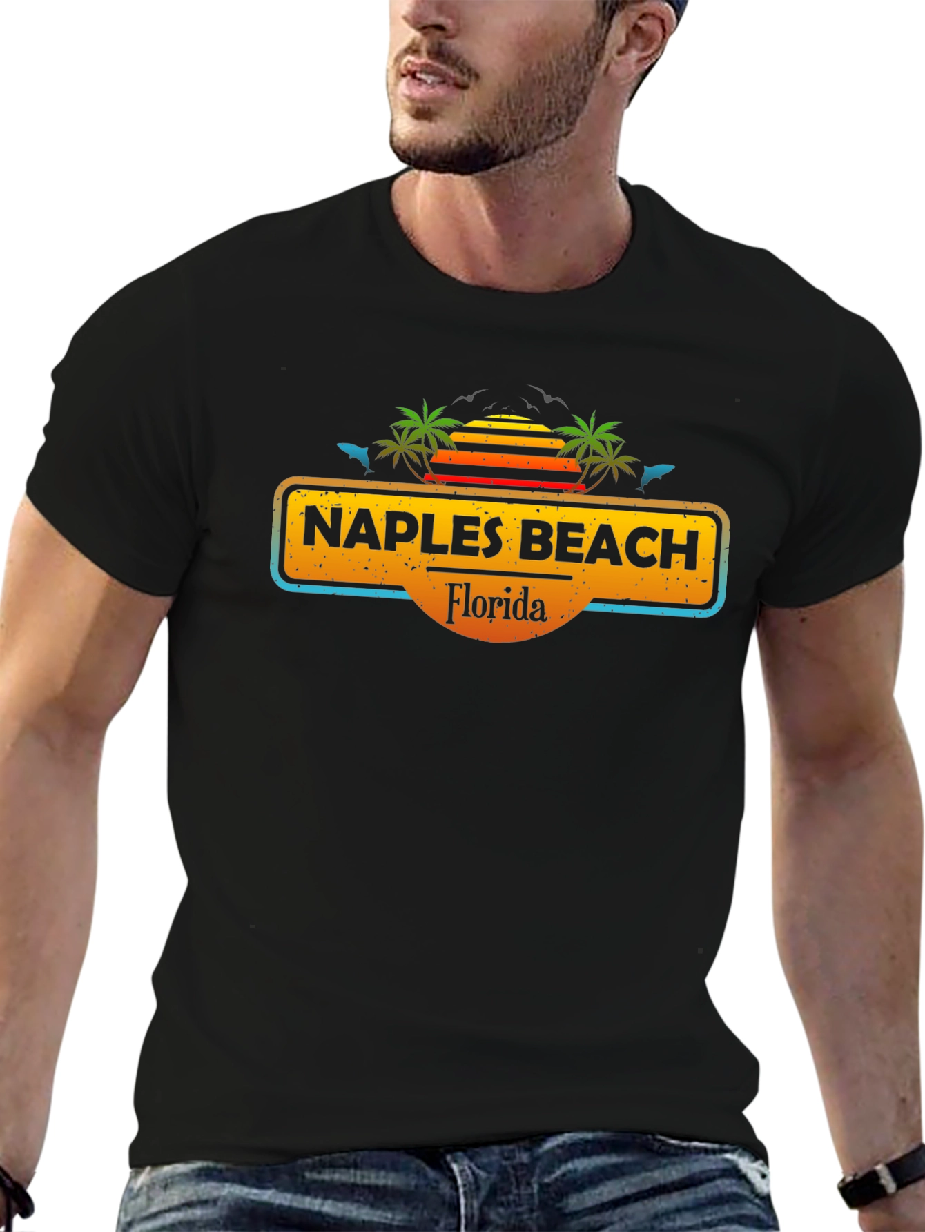 Naples Beach Florida Graphic T-Shirt