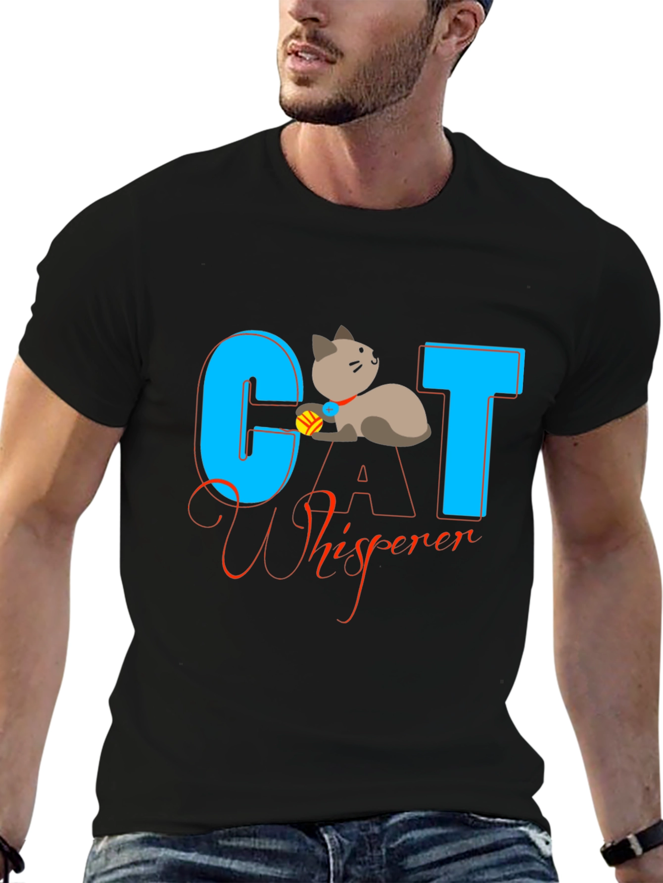 Cat Whisperer Graphic T-Shirt