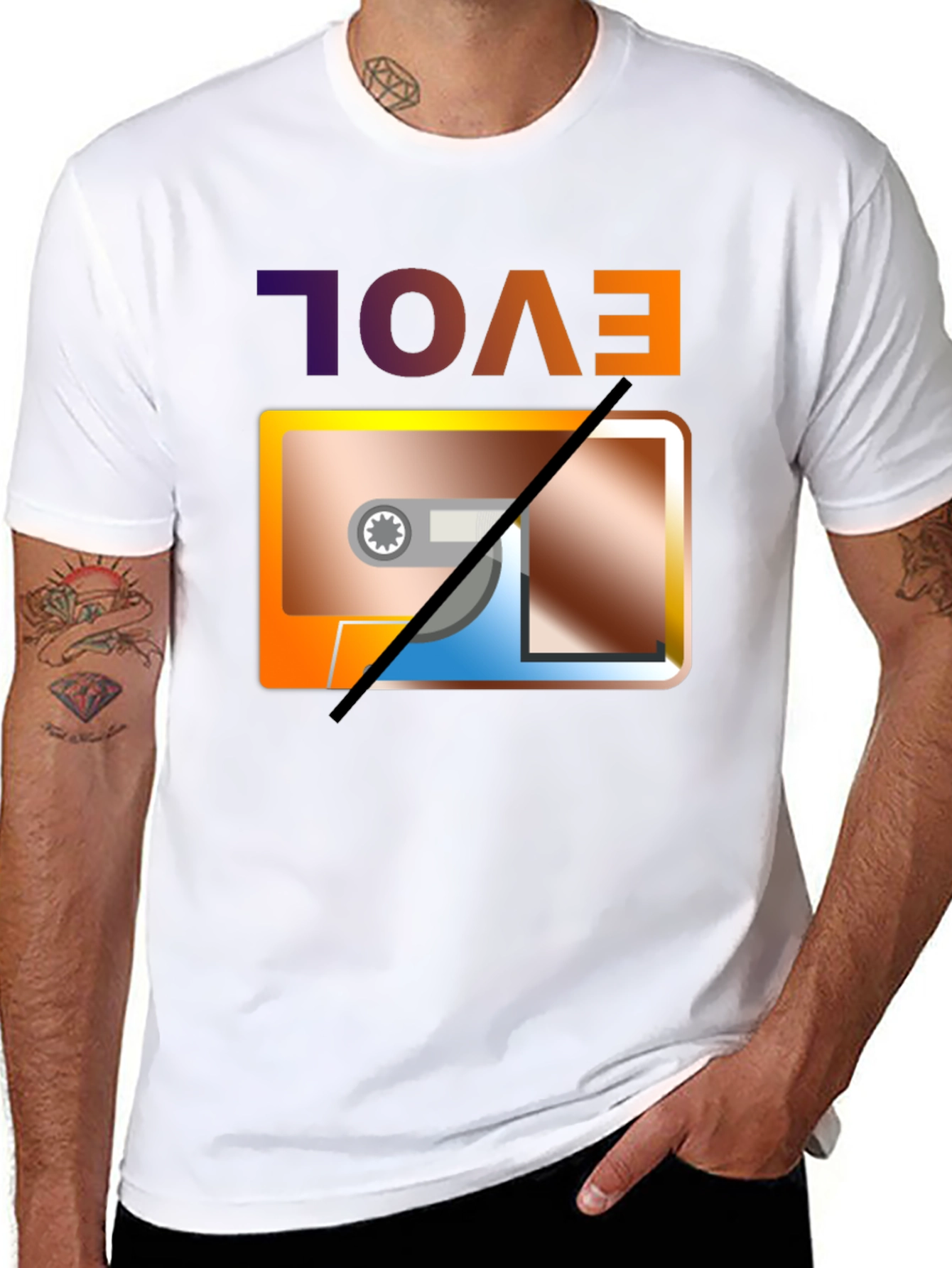 Retro Cassette Tape EVOL T-Shirt