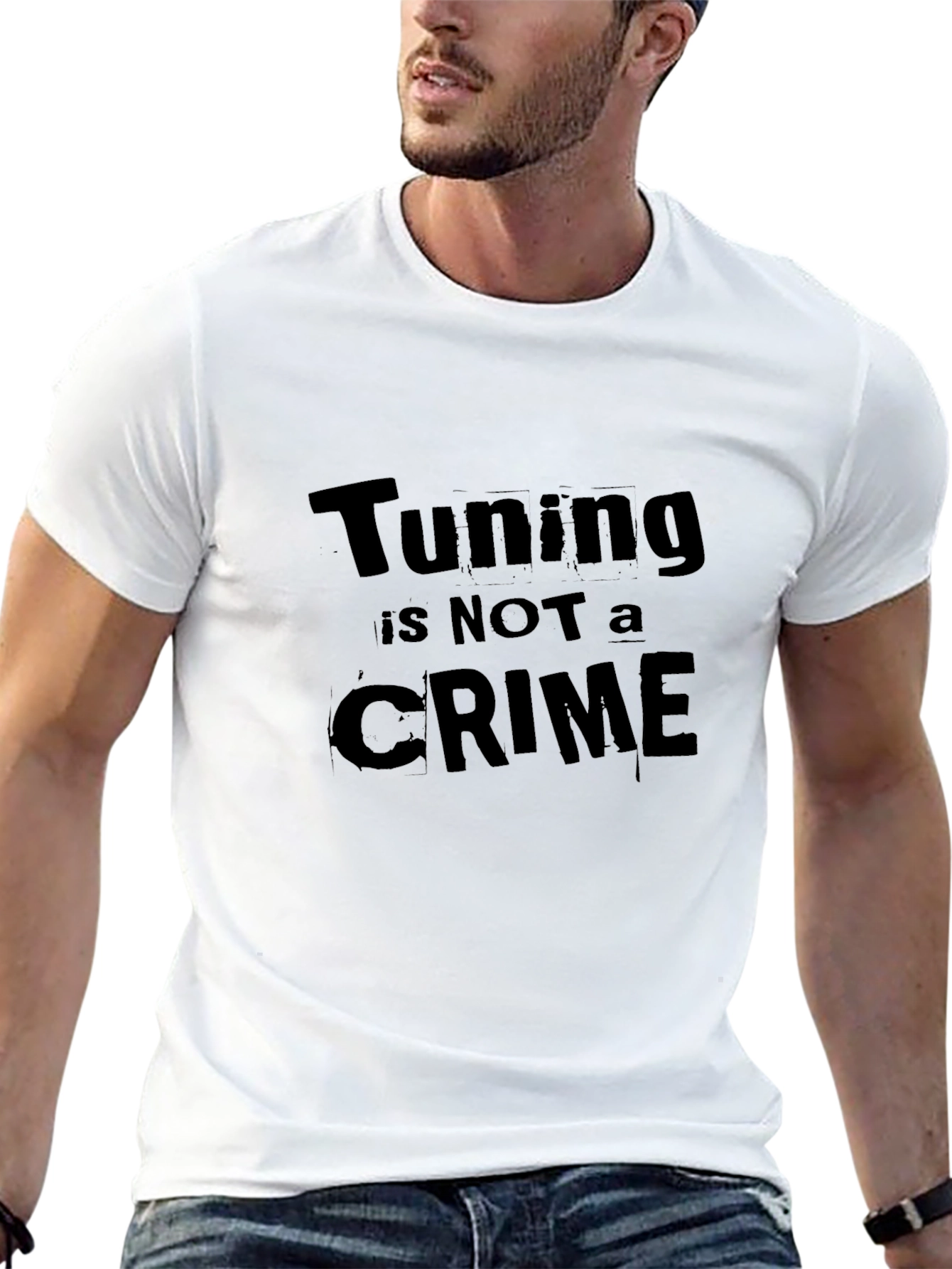 Tuning is Not a Crime Black T-Shirt