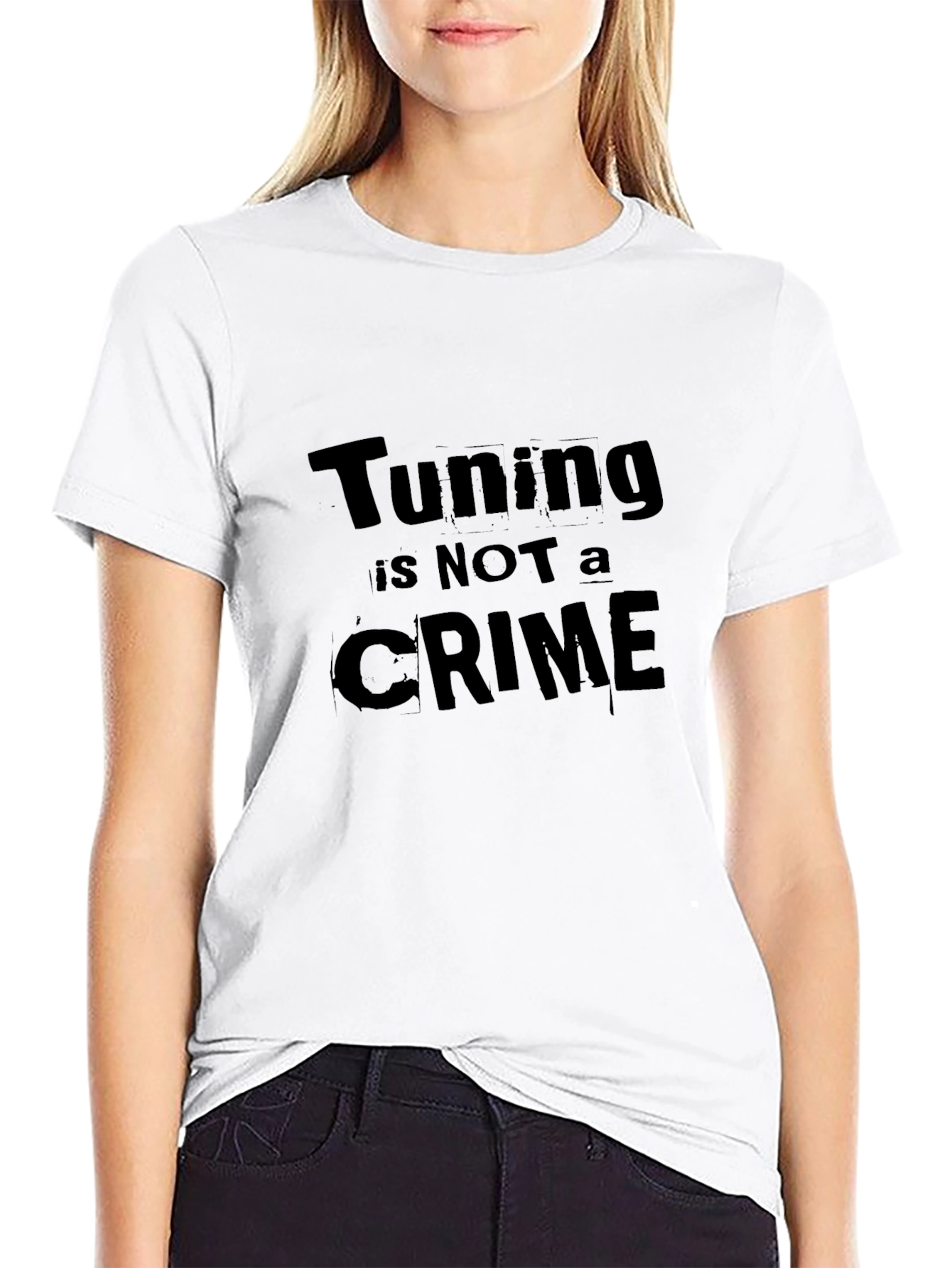 Tuning is Not a Crime Black T-Shirt