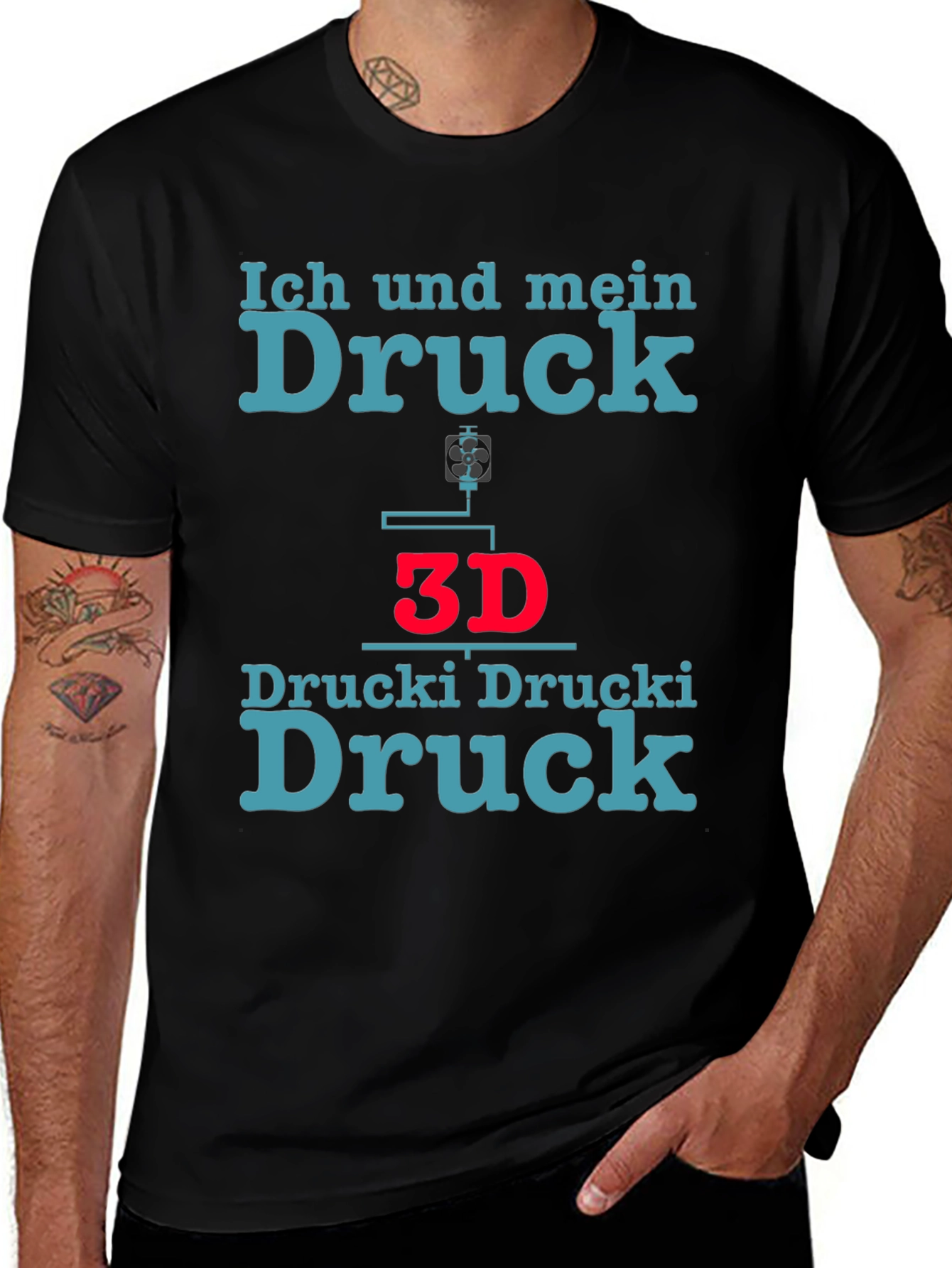 Ich und mein Druck T-Shirt