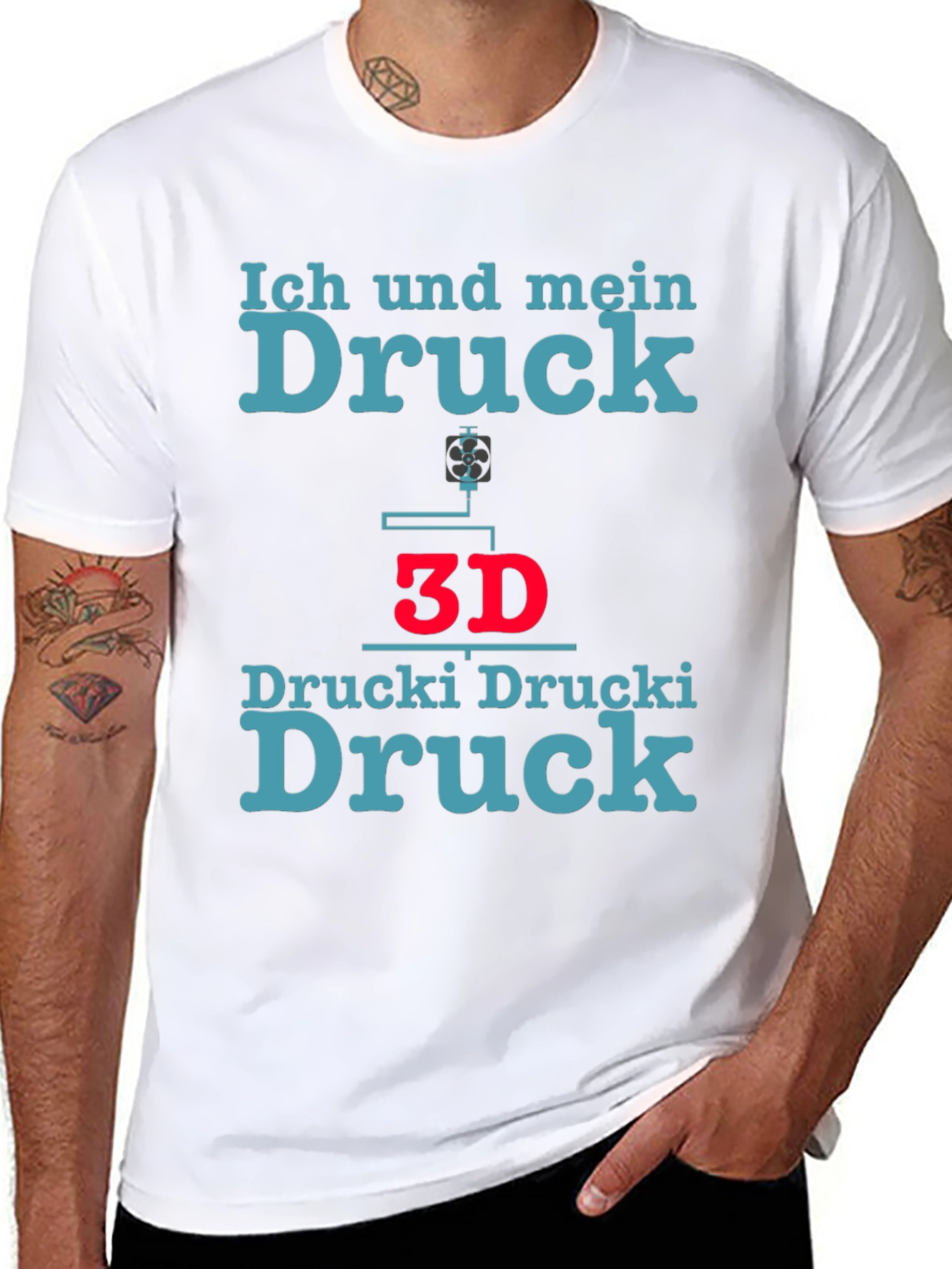 Ich und mein Druck T-Shirt