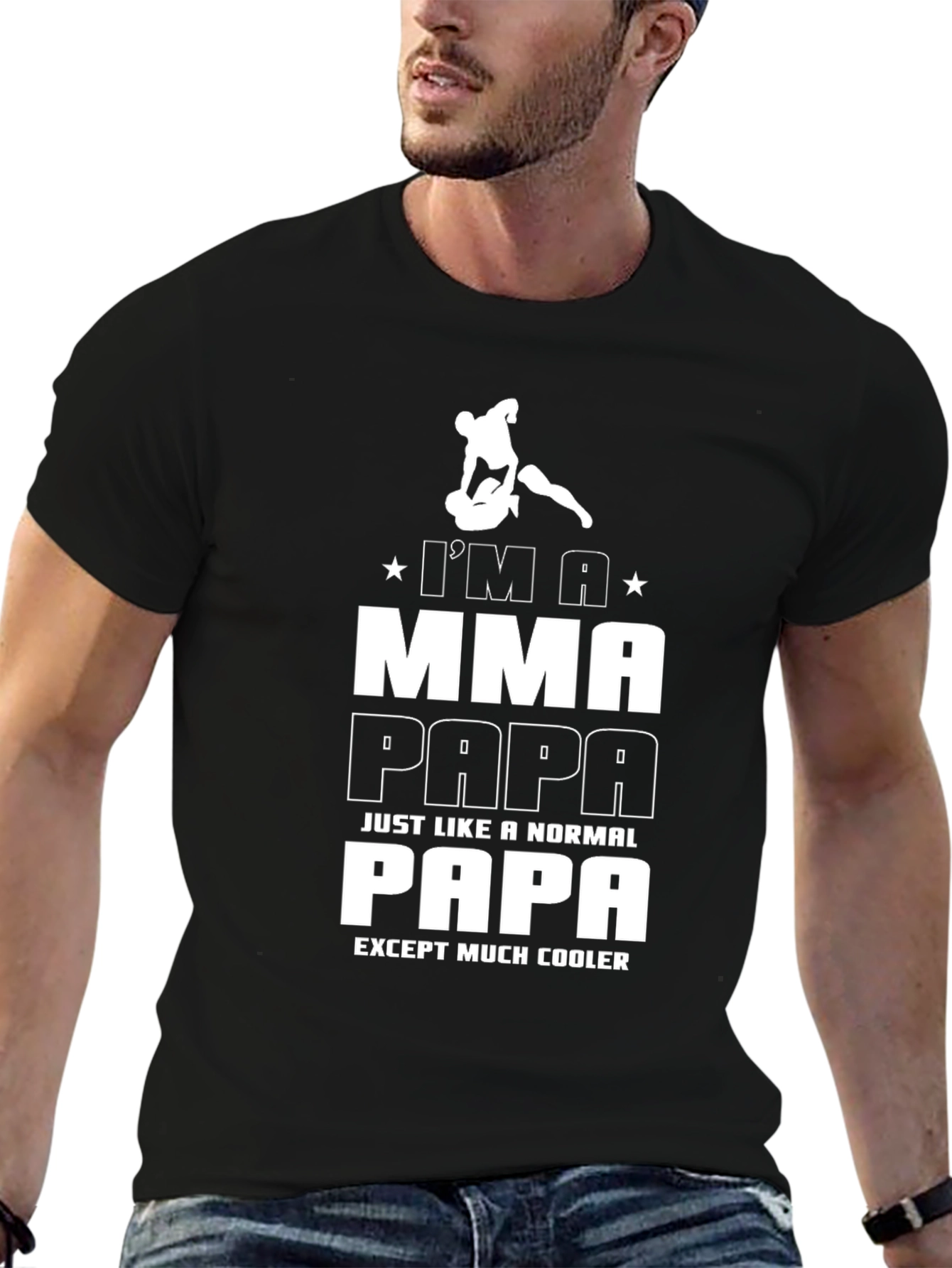 MMA Papa T-Shirt - Cool Dad Gift