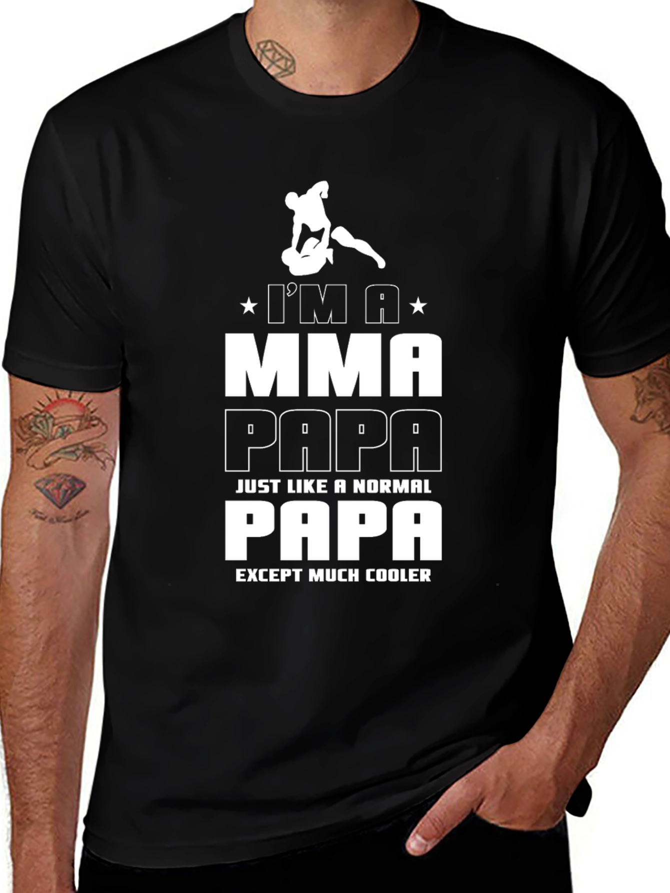 MMA Papa T-Shirt - Cool Dad Gift