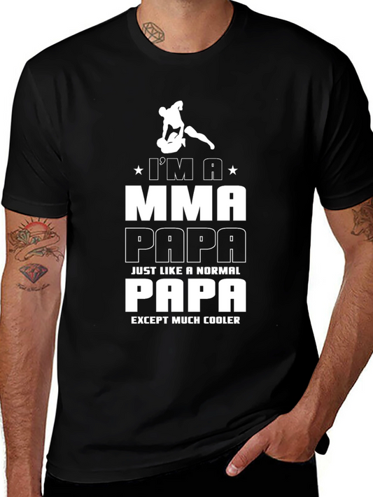MMA Papa T-Shirt - Cool Dad Gift