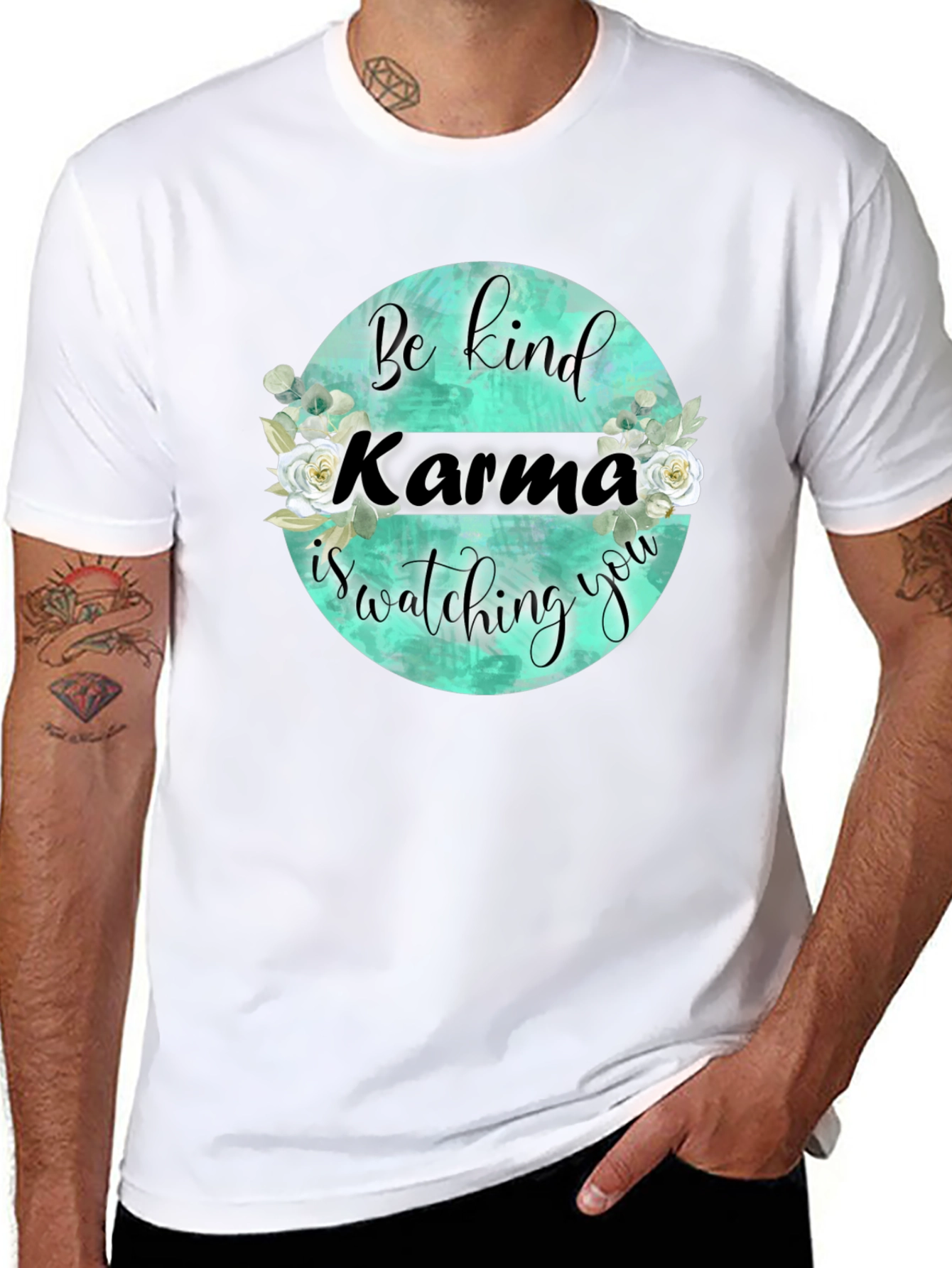Karma is Watching You T-Shirt - Be Kind