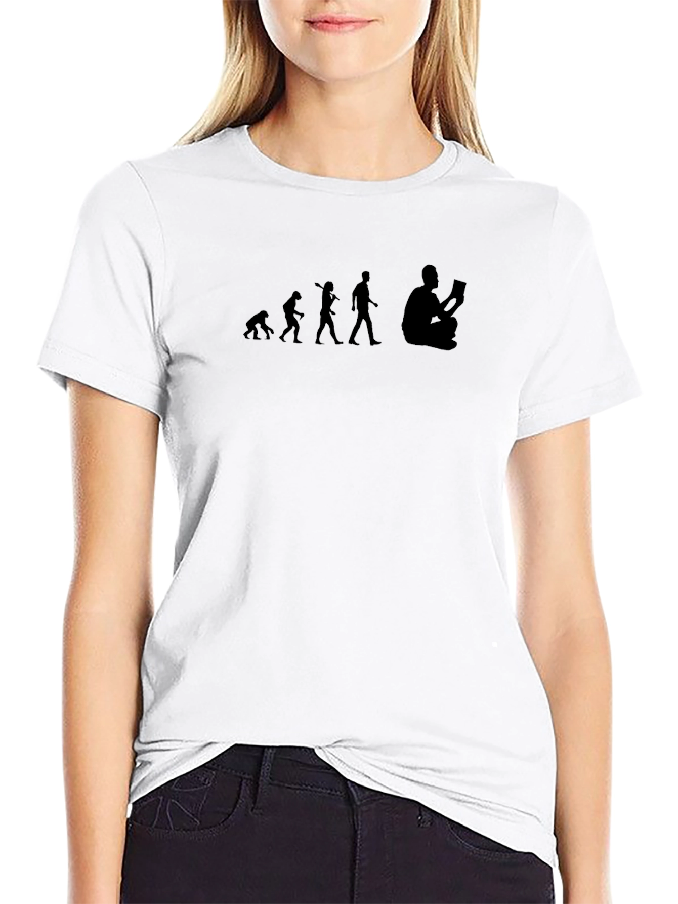 Evolution of Reading Black T-Shirt