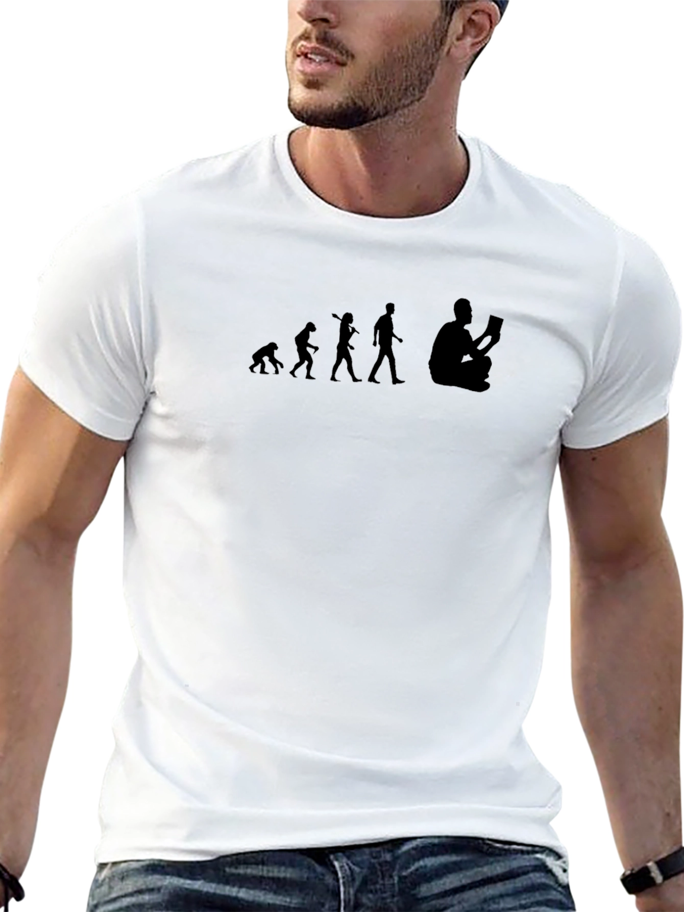Evolution of Reading Black T-Shirt