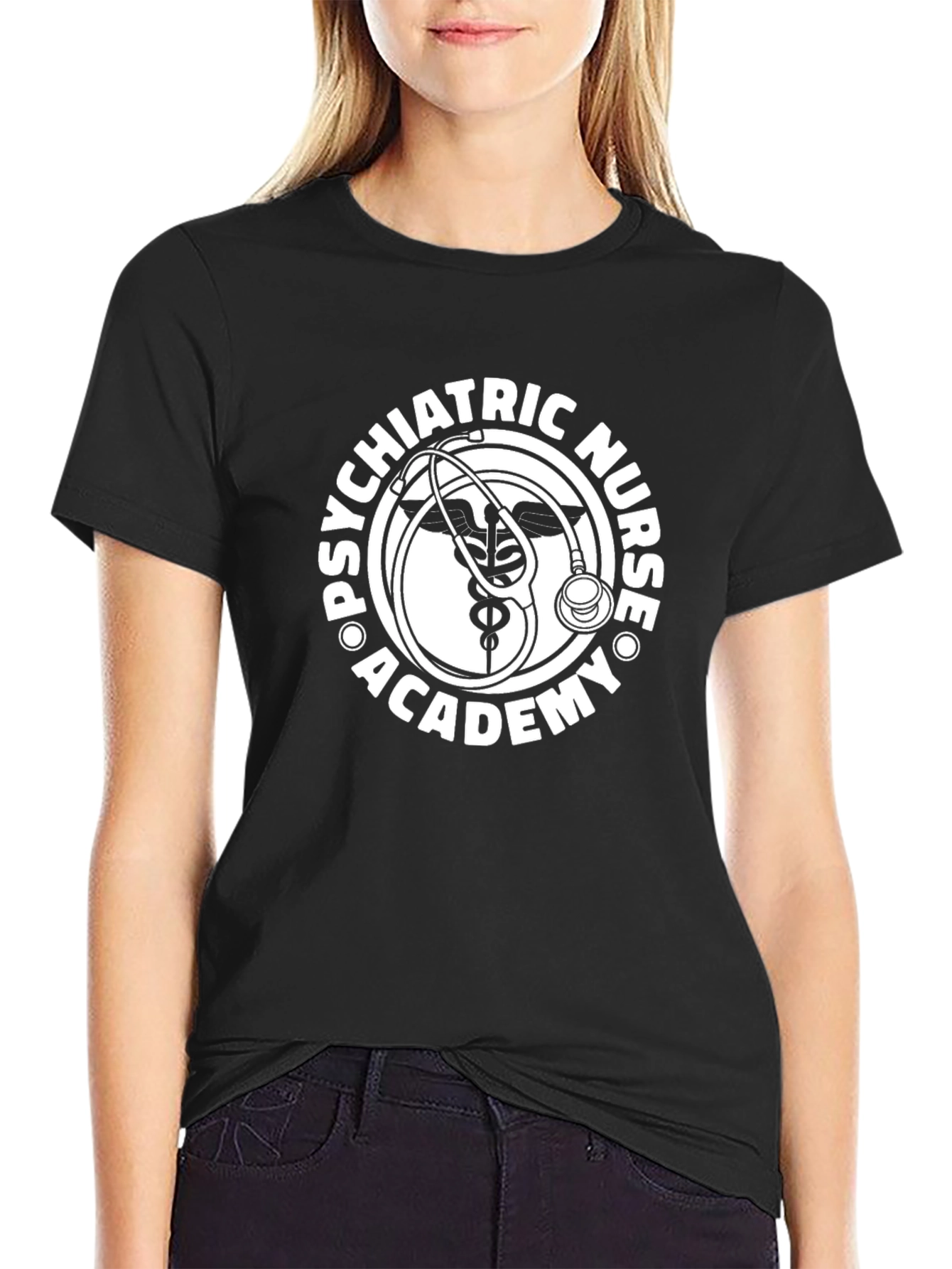 Psychiatric Nurse Academy Black T-Shirt