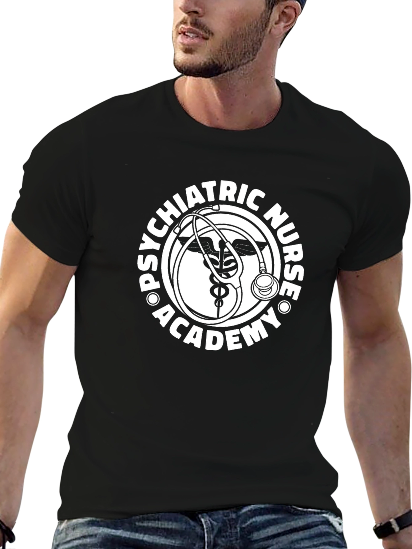 Psychiatric Nurse Academy Black T-Shirt