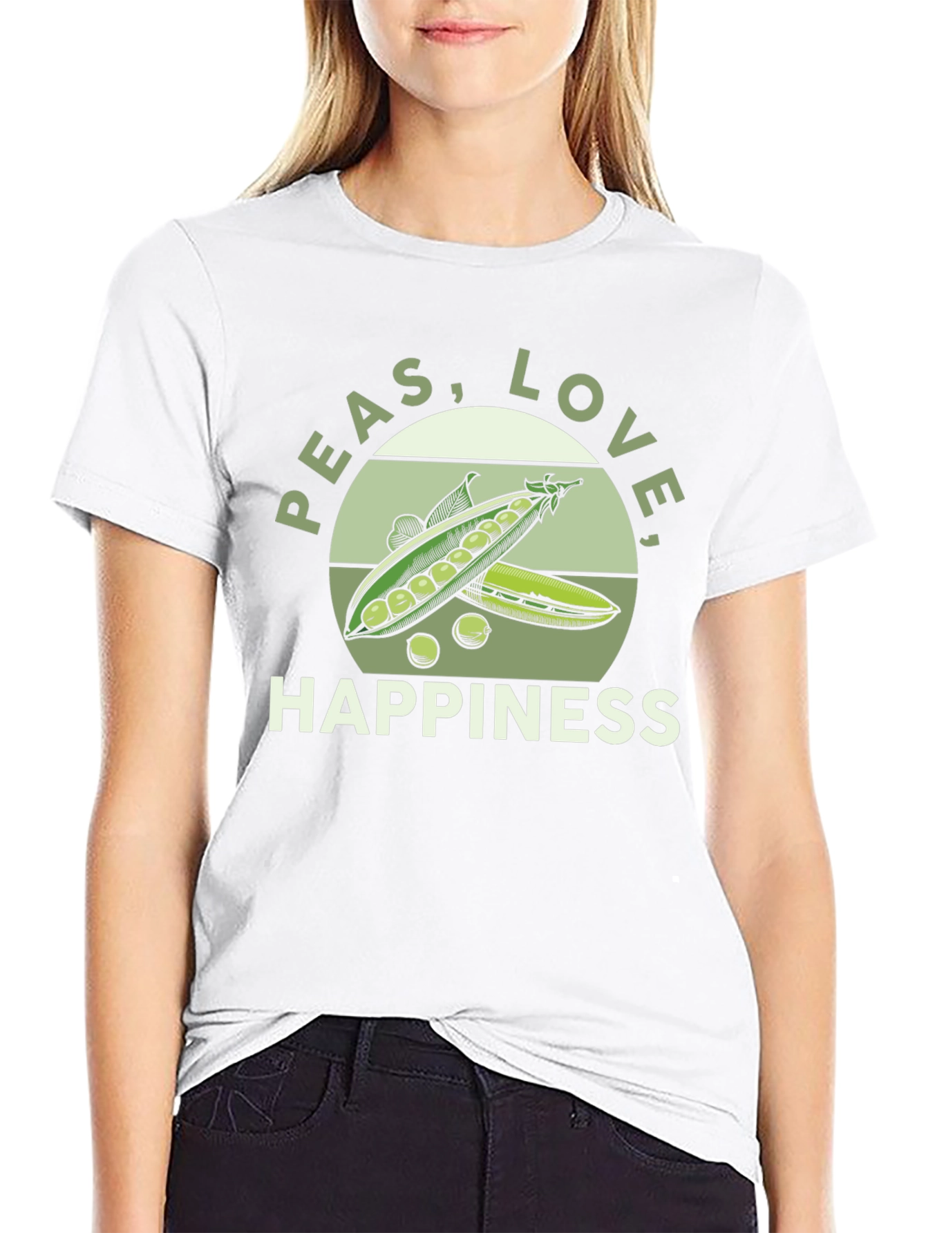 Peas Love & Happiness Graphic Tee
