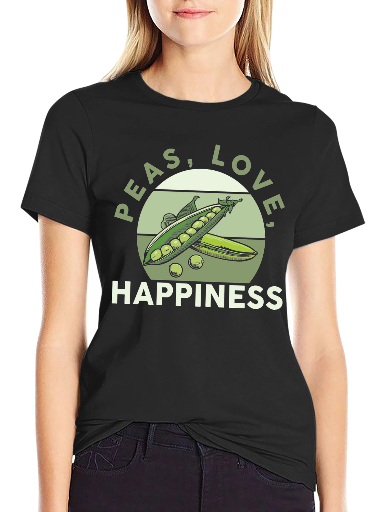 Peas Love & Happiness Graphic Tee