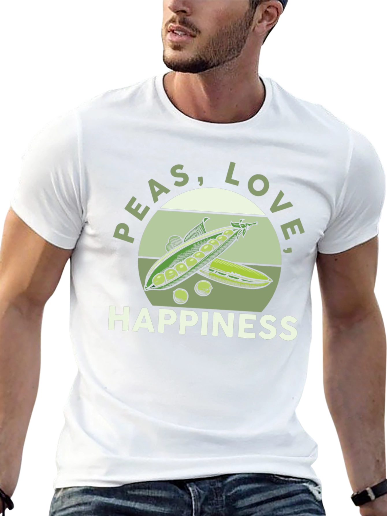 Peas Love & Happiness Graphic Tee
