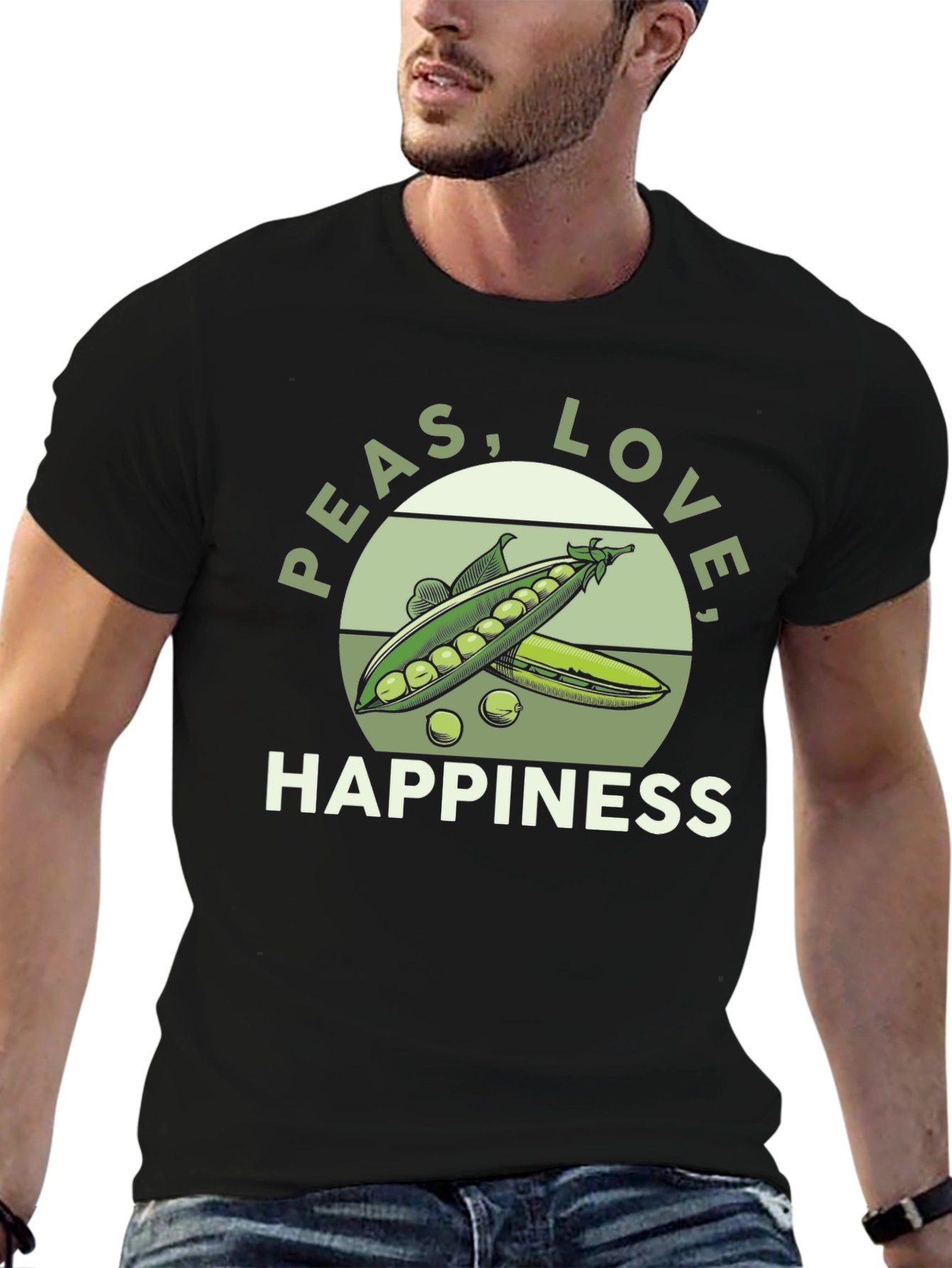 Peas Love & Happiness Graphic Tee