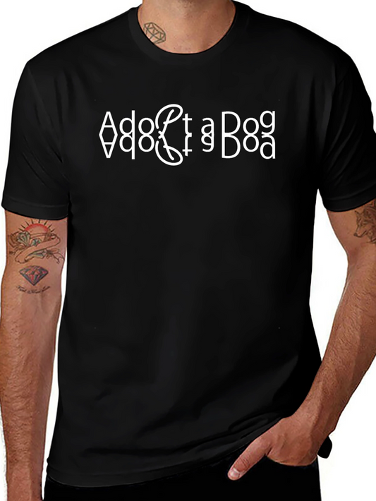 Adopt a Dog Graphic Tee - Stylish & Comfortable