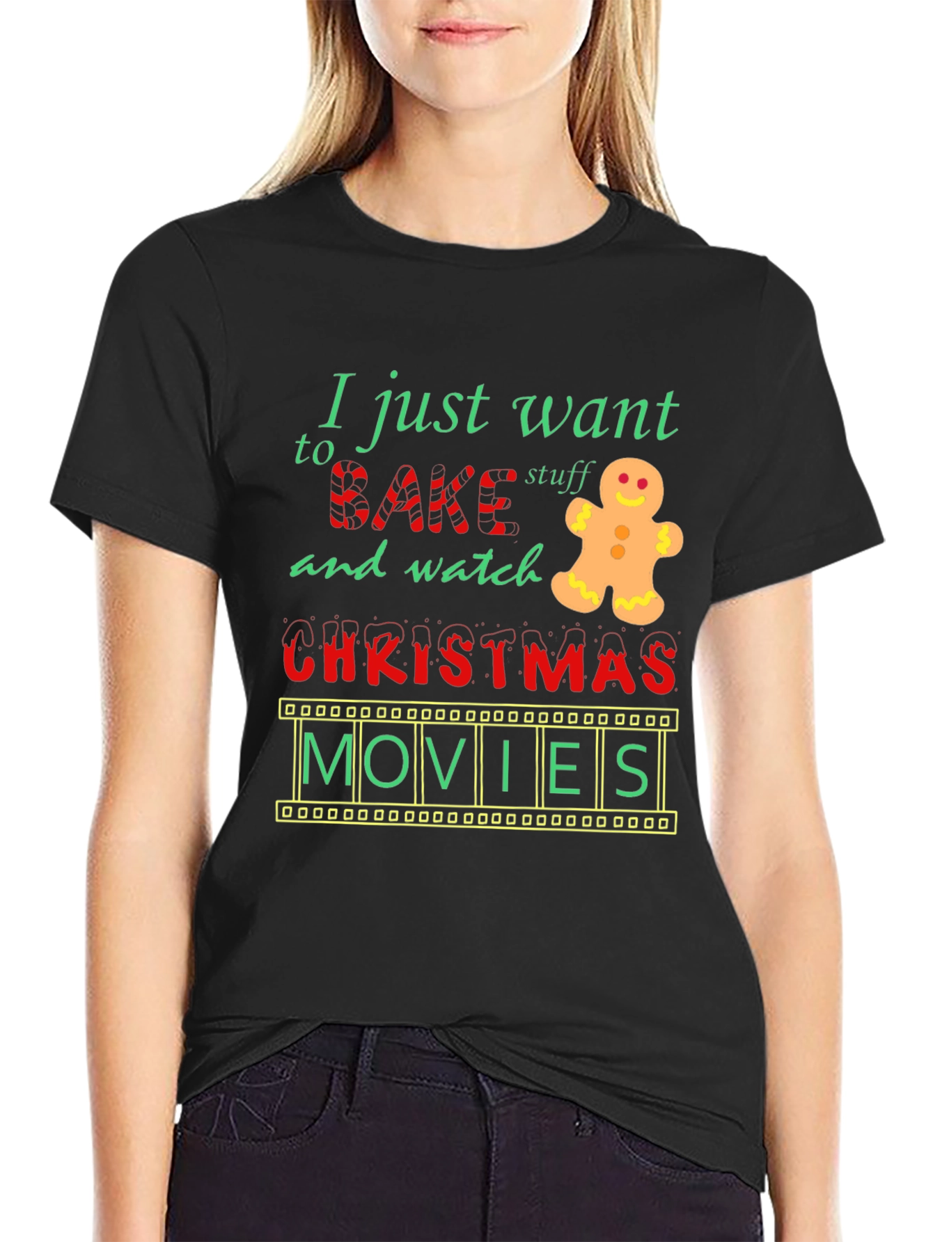 Bake Stuff & Watch Christmas Movies T-Shirt