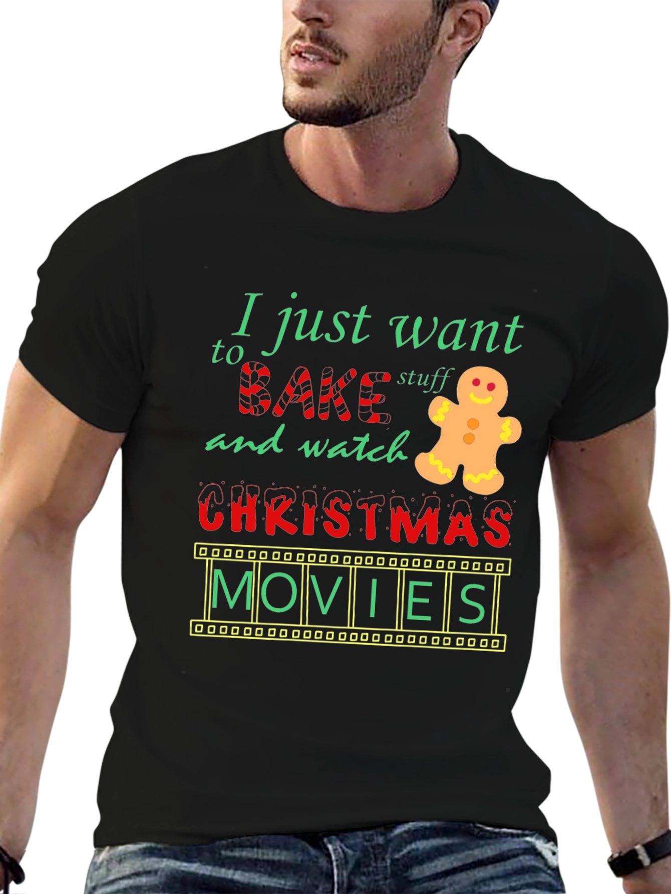 Bake Stuff & Watch Christmas Movies T-Shirt