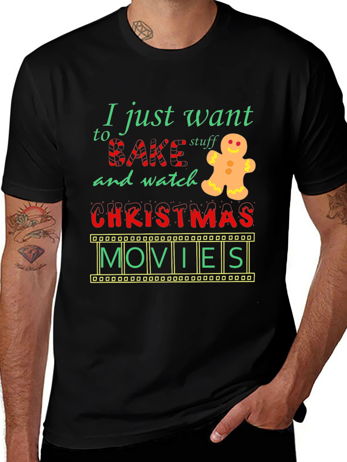 Bake Stuff & Watch Christmas Movies T-Shirt