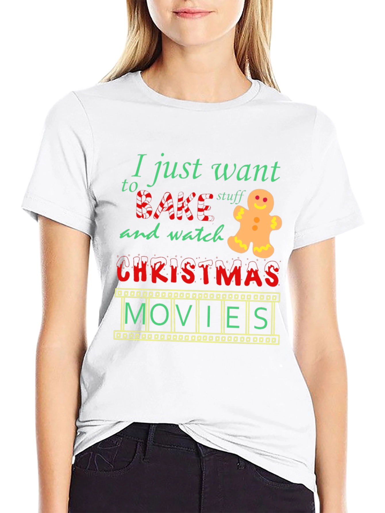 Bake Stuff & Watch Christmas Movies T-Shirt