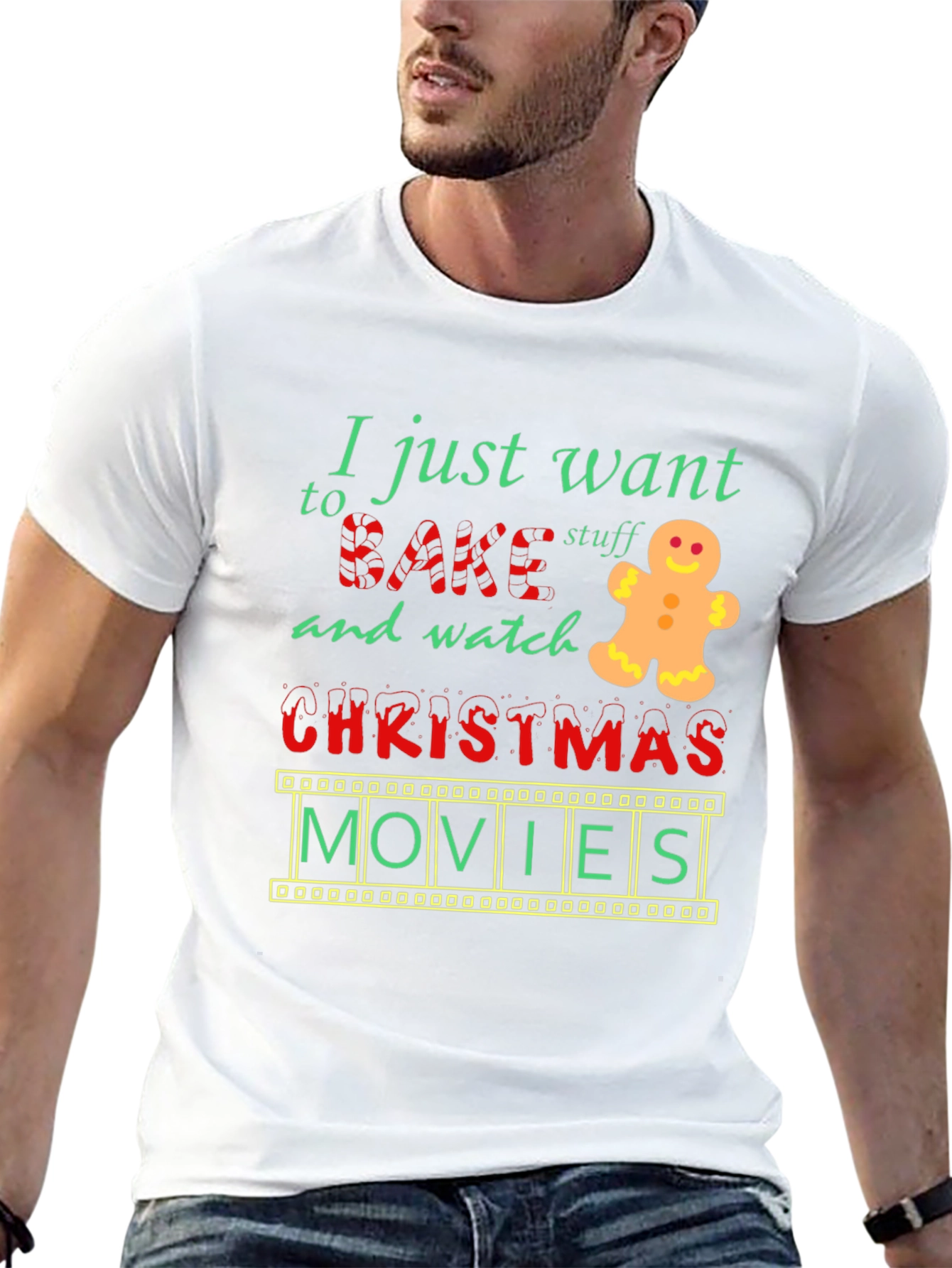 Bake Stuff & Watch Christmas Movies T-Shirt