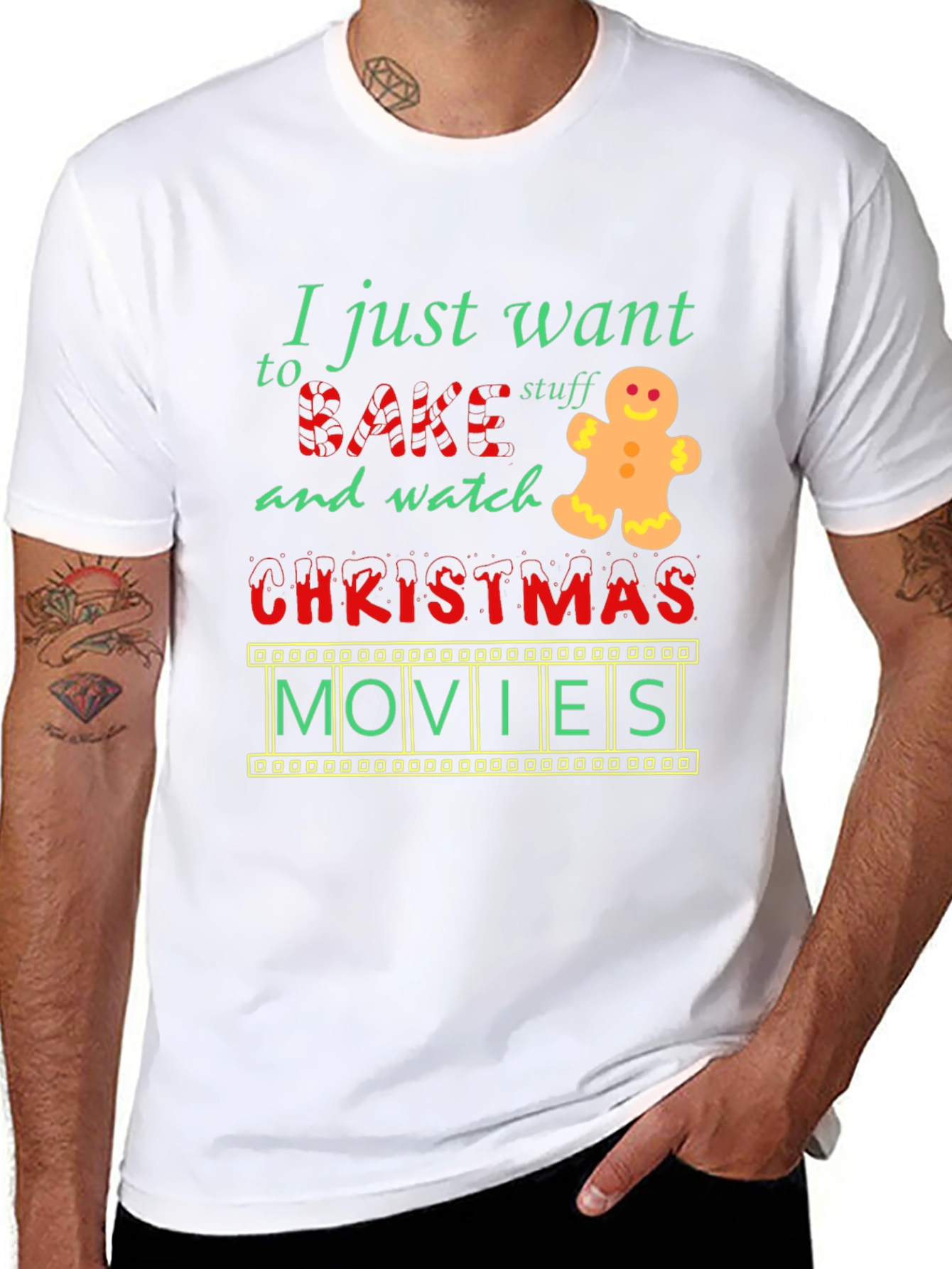 Bake Stuff & Watch Christmas Movies T-Shirt