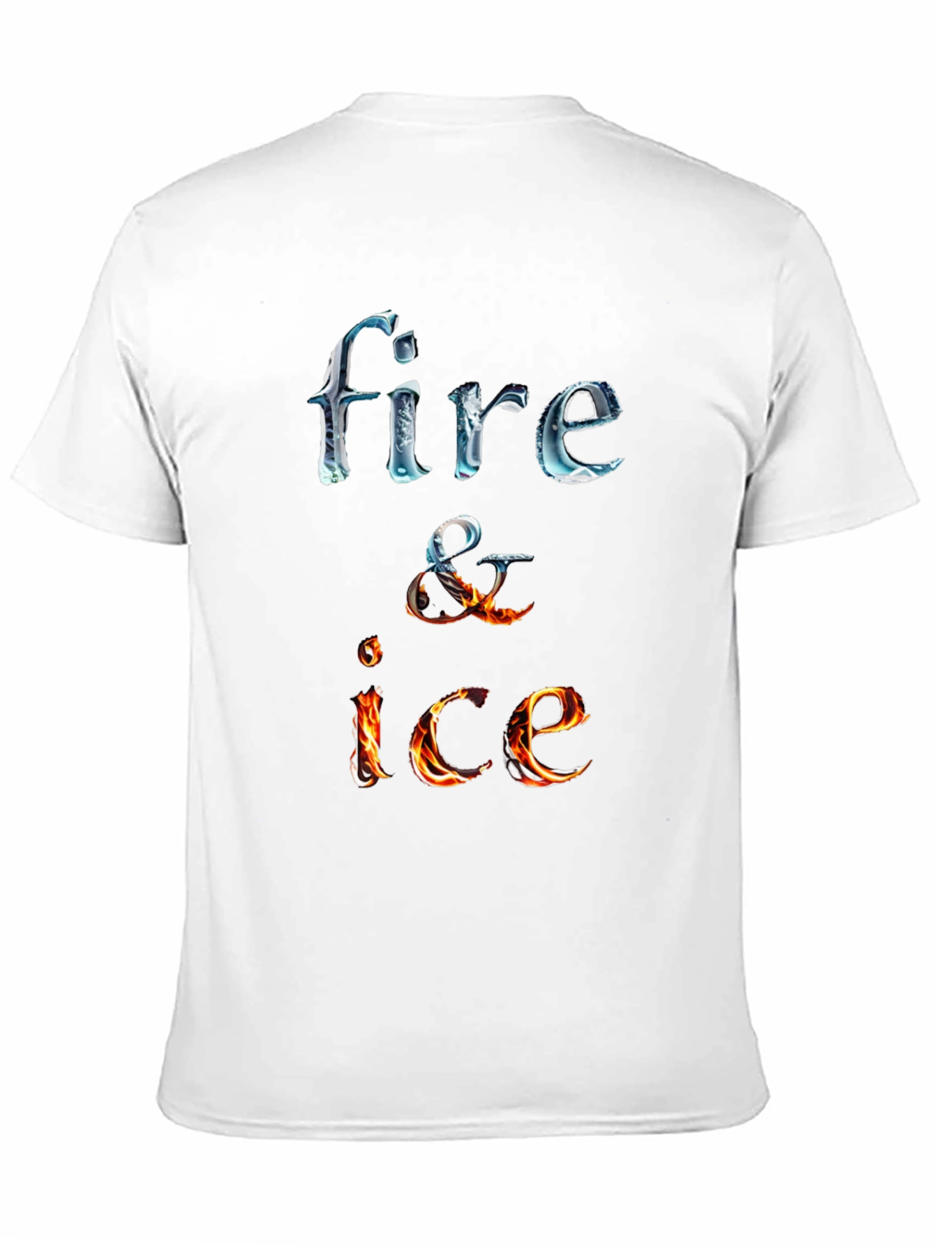 Fire and Ice Graphic Tee - Cool Design T-Shirt