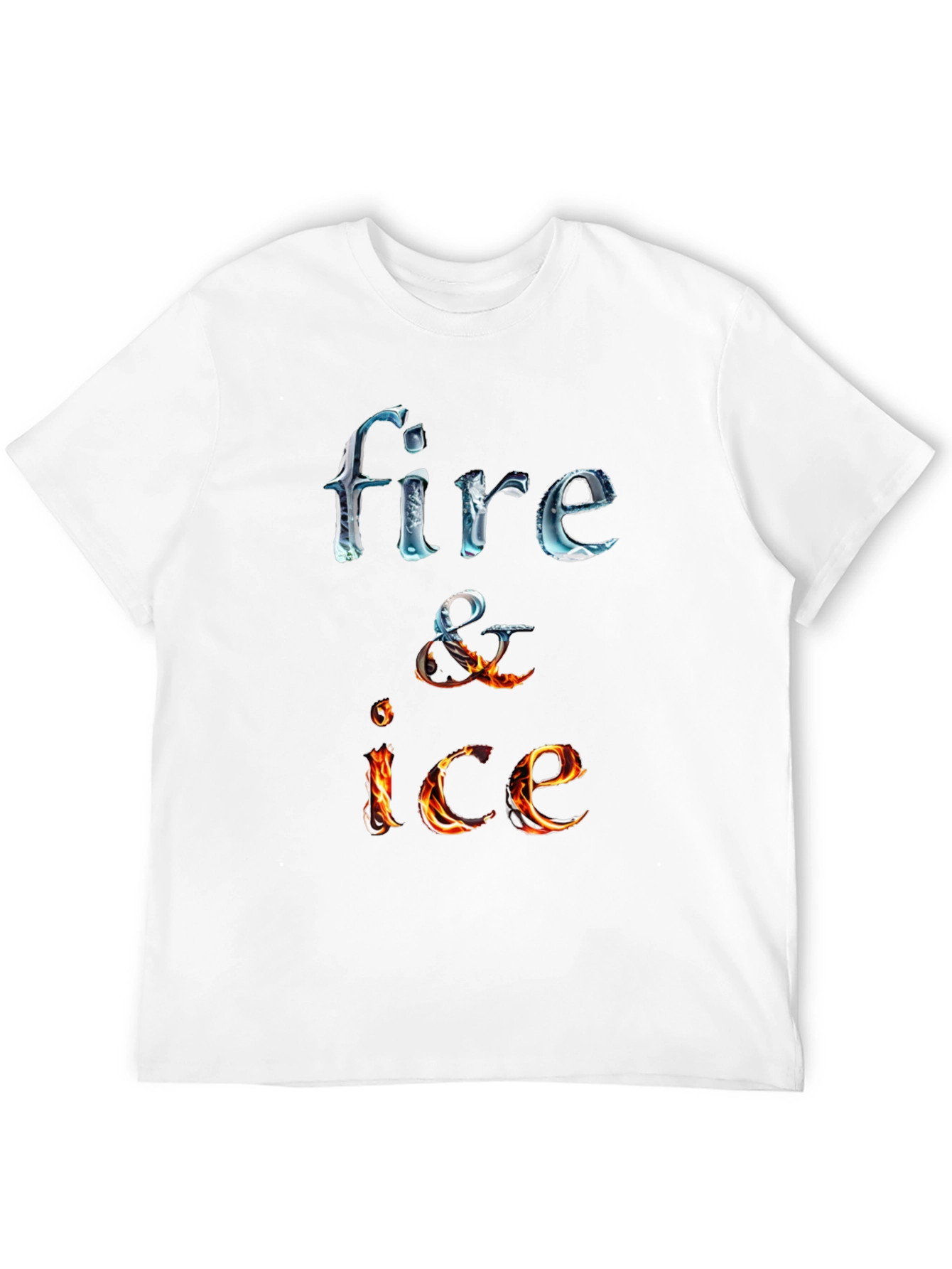 Fire and Ice Graphic Tee - Cool Design T-Shirt