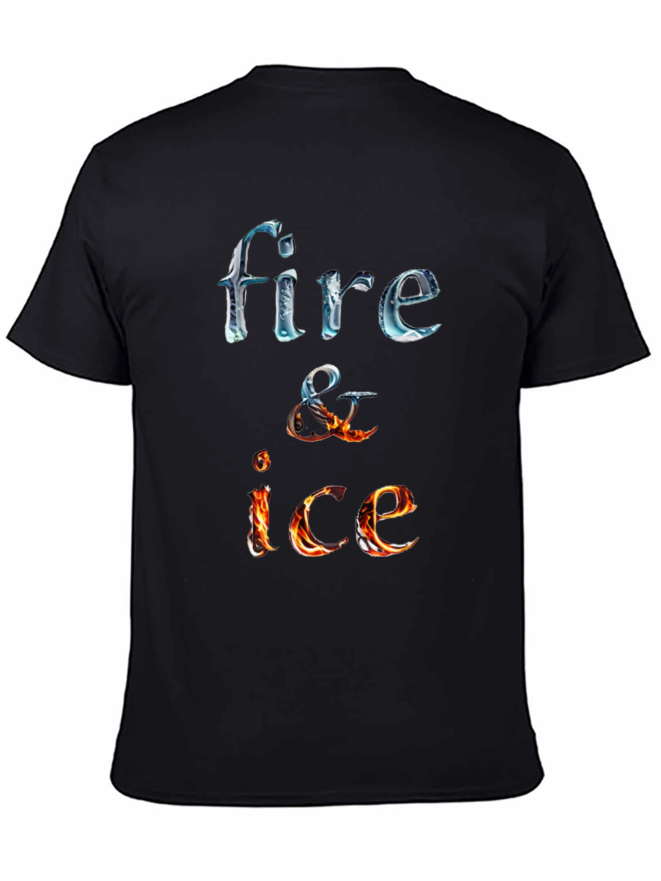 Fire and Ice Graphic Tee - Cool Design T-Shirt