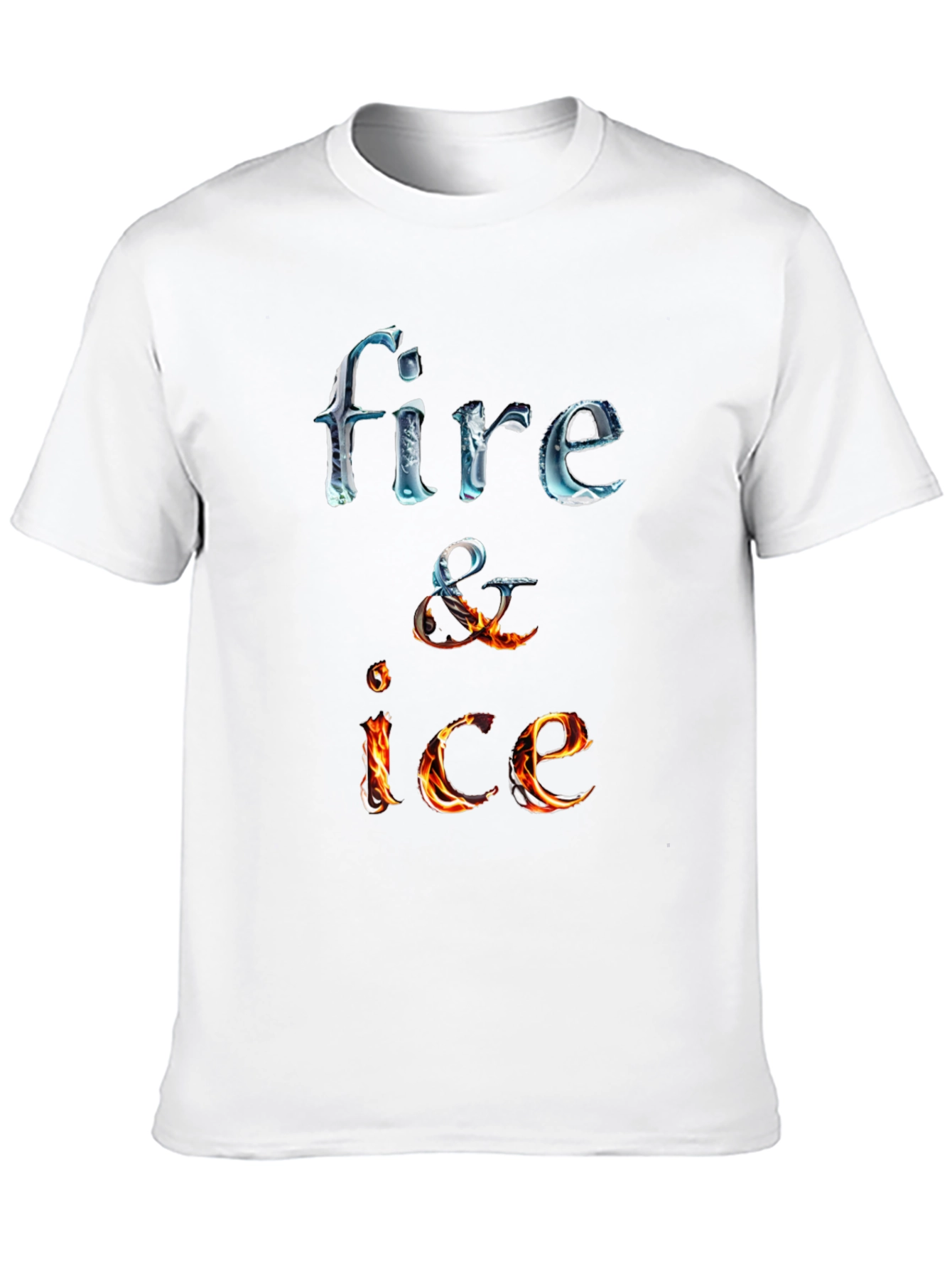 Fire and Ice Graphic Tee - Cool Design T-Shirt