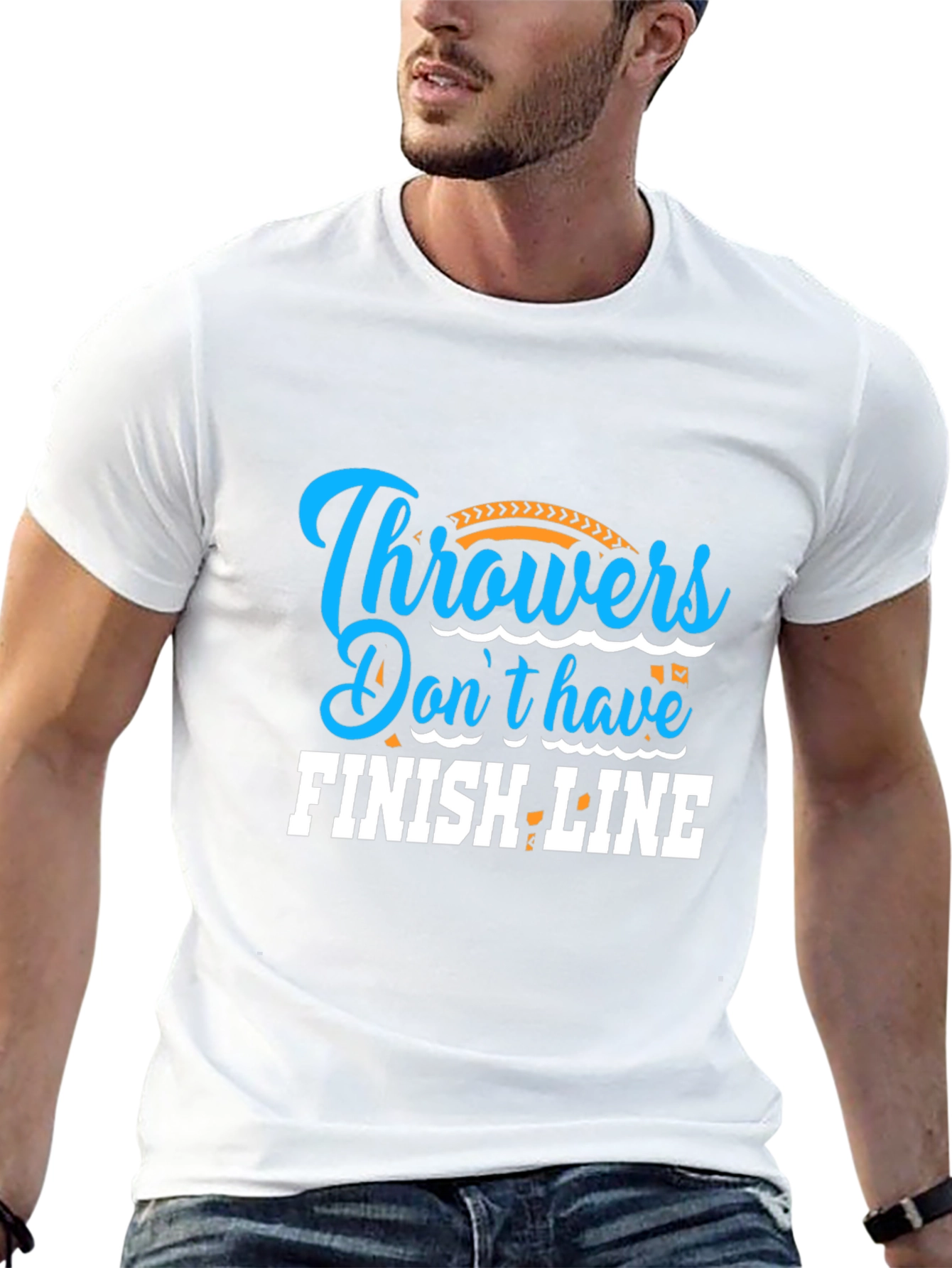 Throwers Dont Have Finish Line Black Graphic Tee