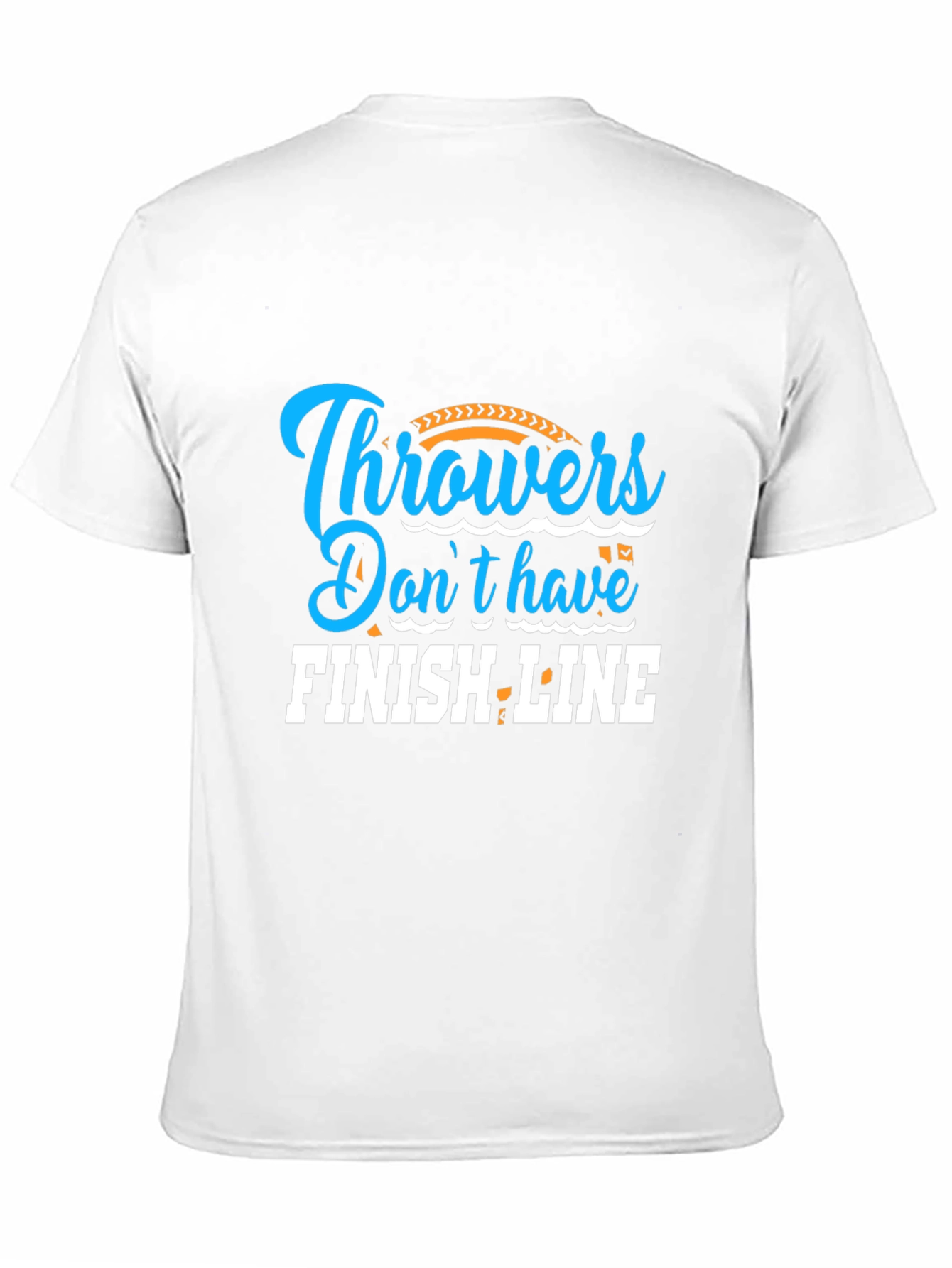 Throwers Dont Have Finish Line Black Graphic Tee