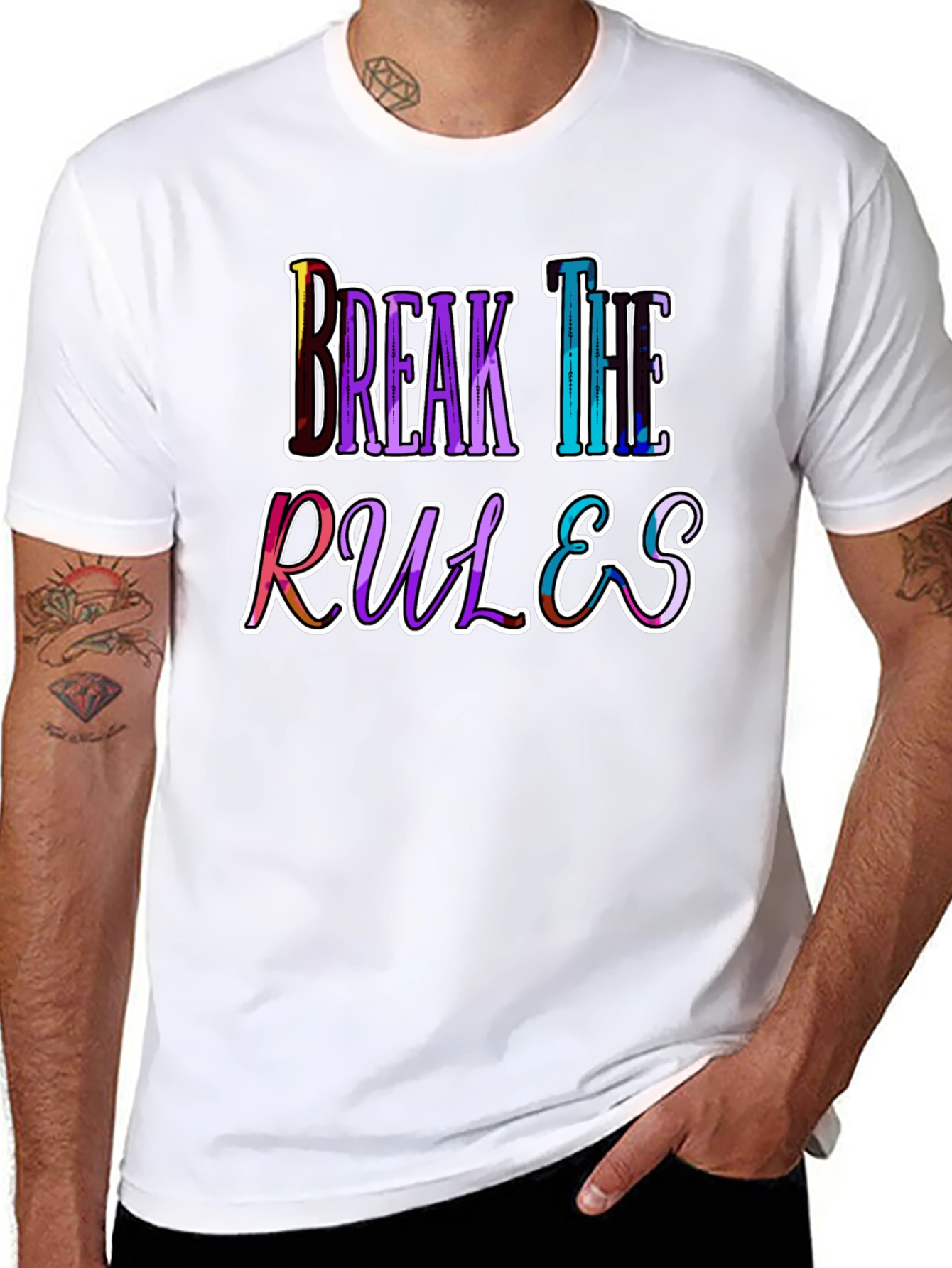 Break The Rules Graphic Tee - Bold Statement T-Shirt