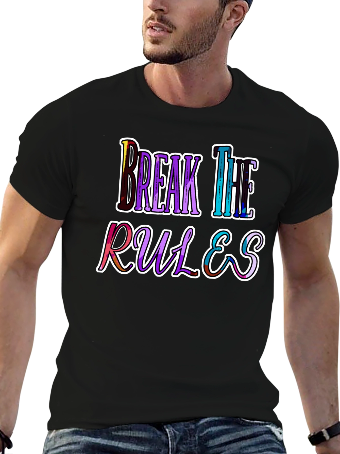 Break The Rules Graphic Tee - Bold Statement T-Shirt