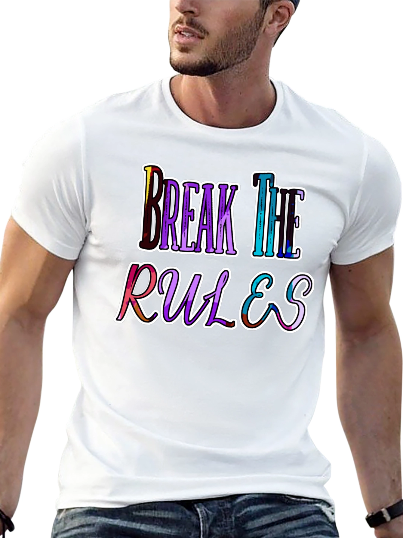 Break The Rules Graphic Tee - Bold Statement T-Shirt