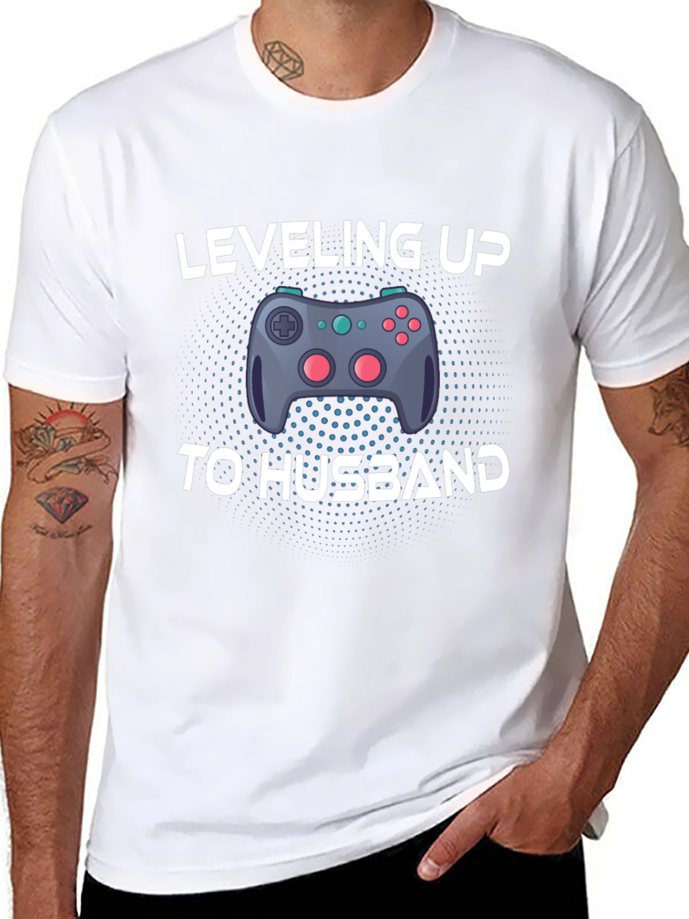 Leveling Up to Husband Gaming T-Shirt