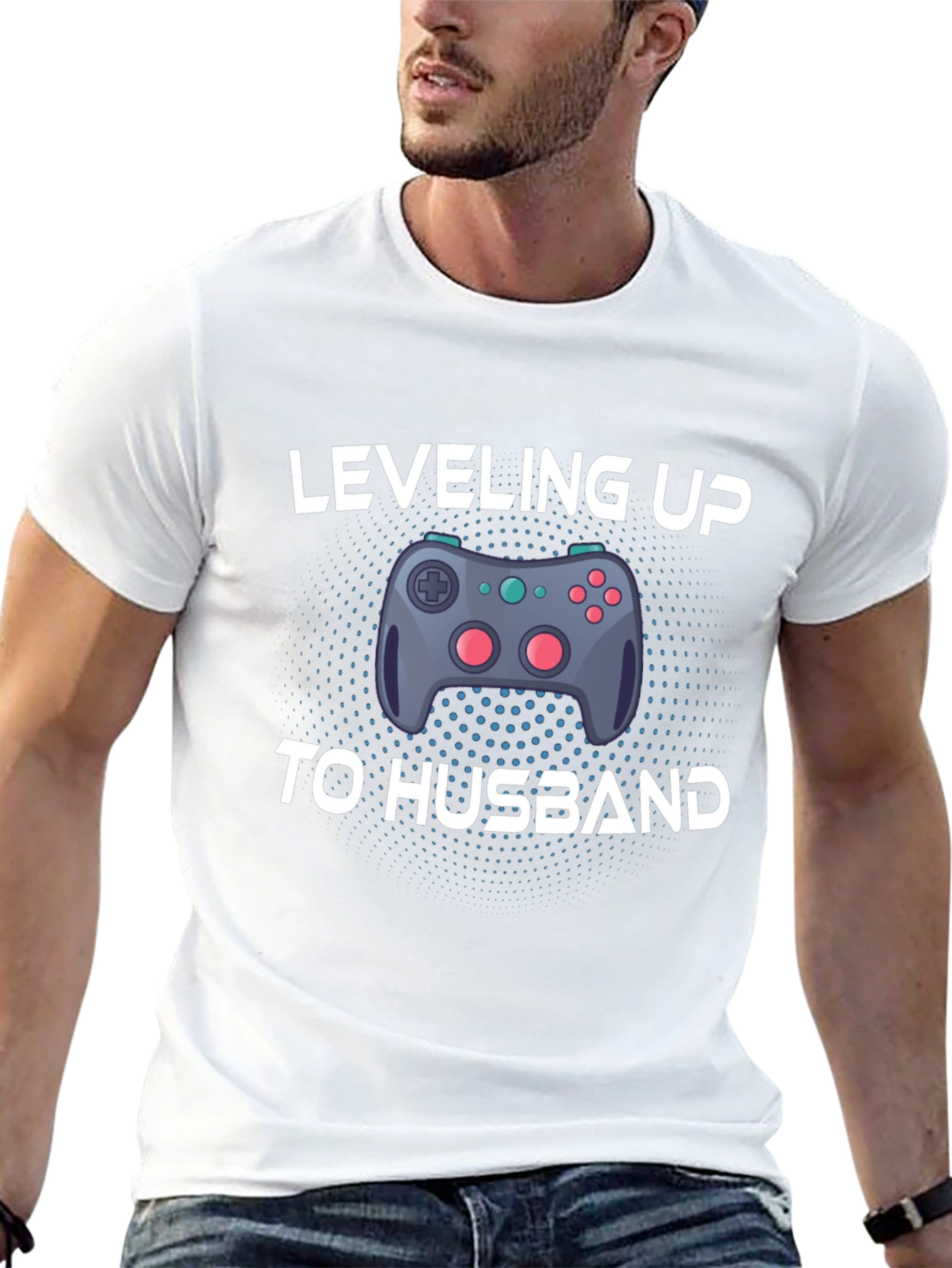 Leveling Up to Husband Gaming T-Shirt